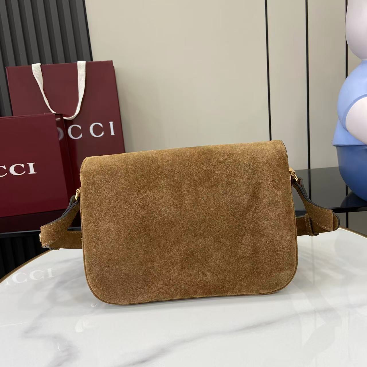 Gucci Horsebit 1955 Aura Small Shoulder Bag - FashionPlug