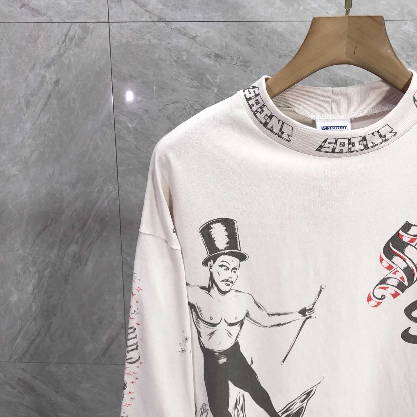 Saint Michael x Alexis Ross ALX LS Tee Drawing  - FashionPlug