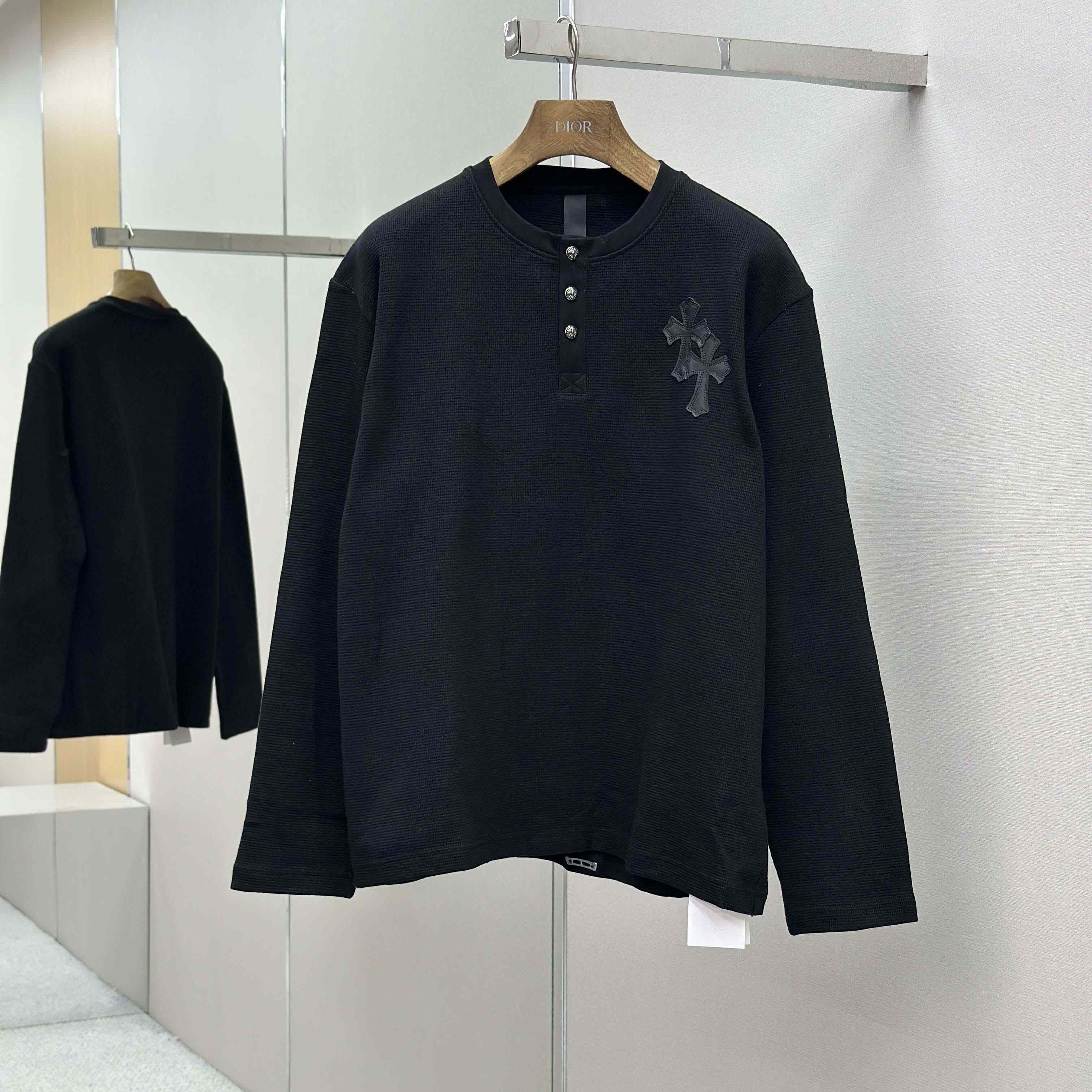 Chrome Hearts Long Sleeve Button - FashionPlug