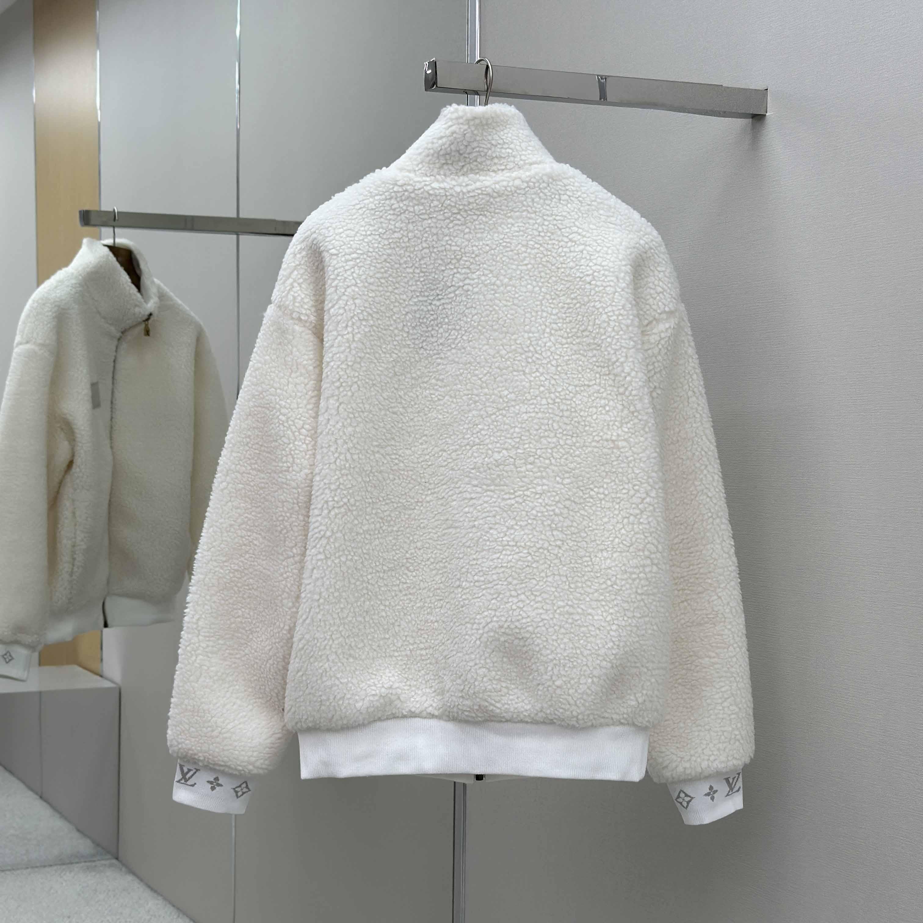 Louis Vuitton Leather Patch Fleece Blouson   1AHUGL - FashionPlug