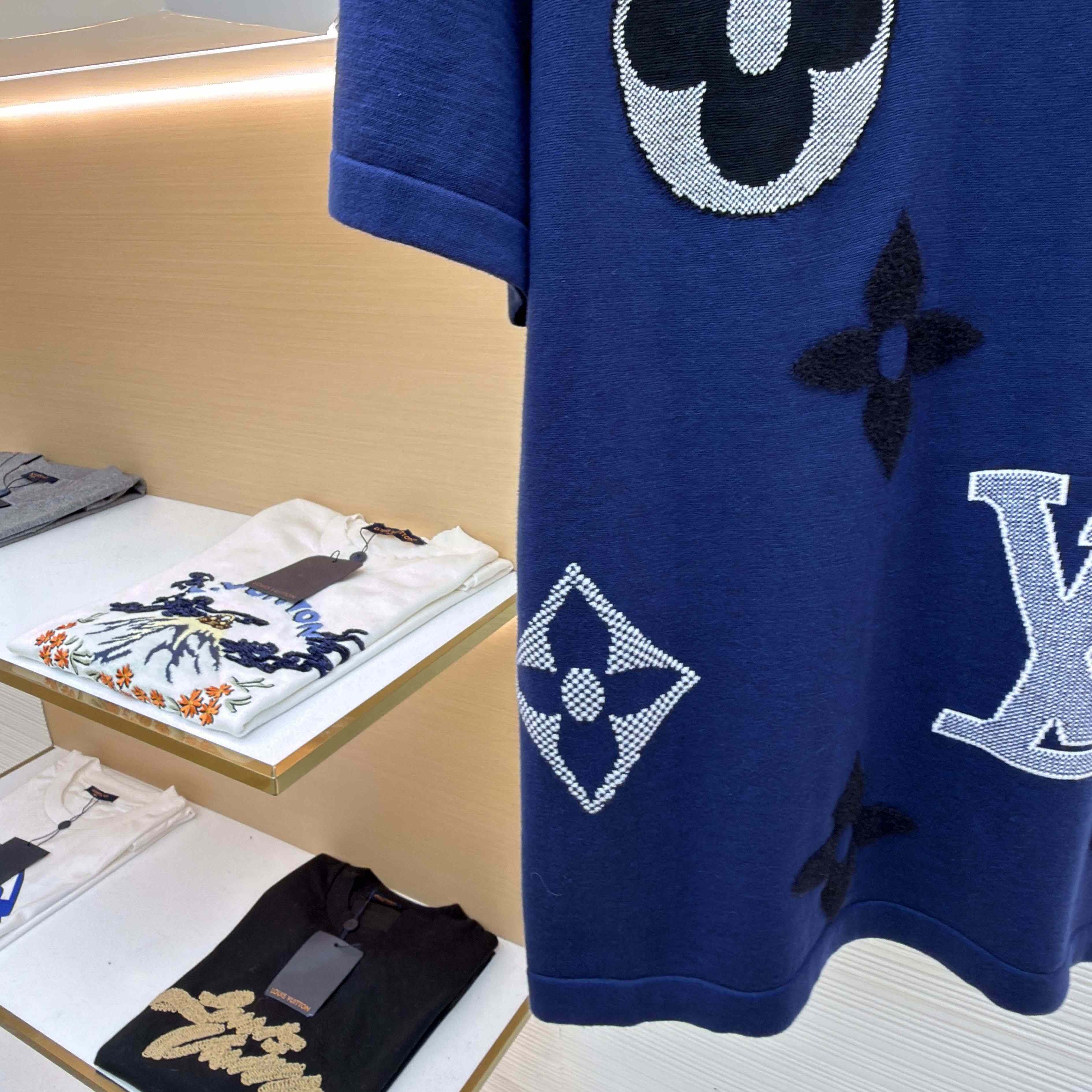 Louis Vuitton Monogram Short-Sleeved Knitted Crewneck    1AJBWC - FashionPlug