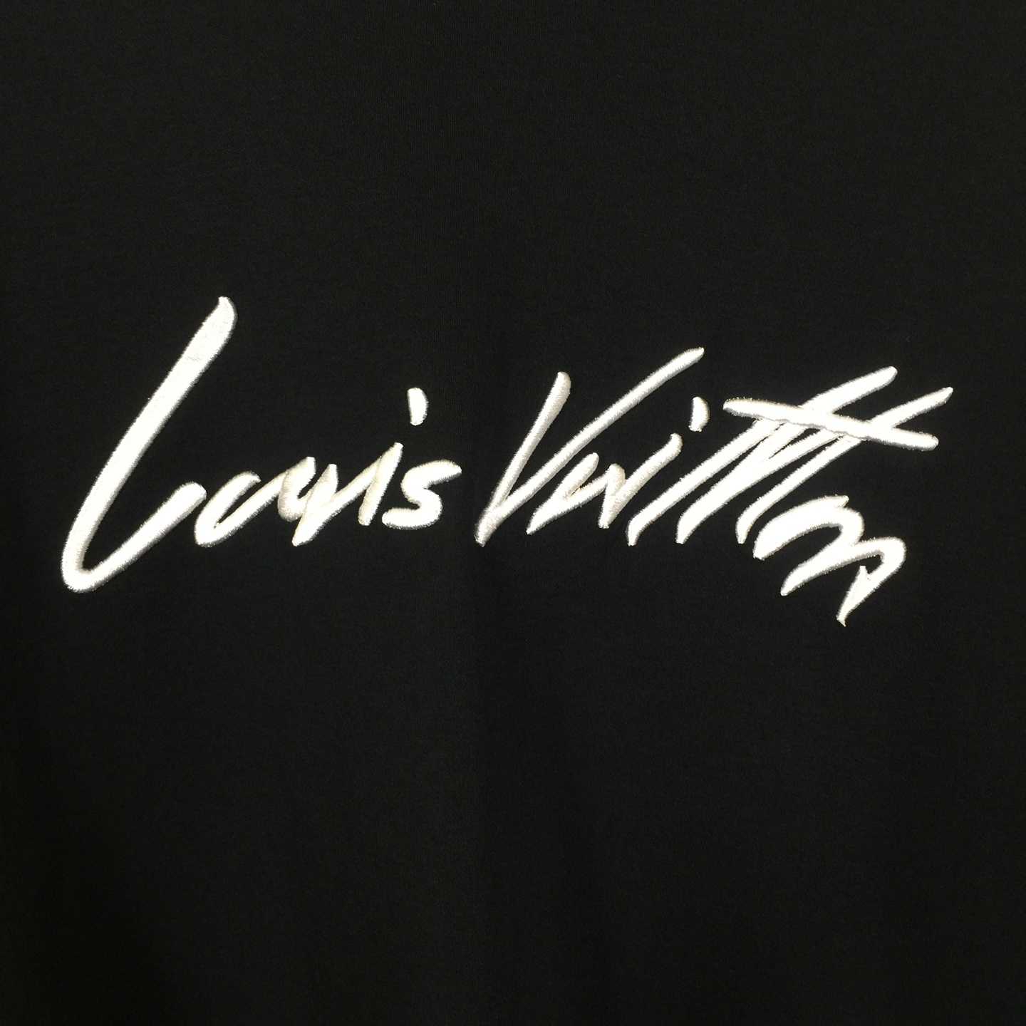 Louis Vuitton Cursive Signature T-Shirt - FashionPlug