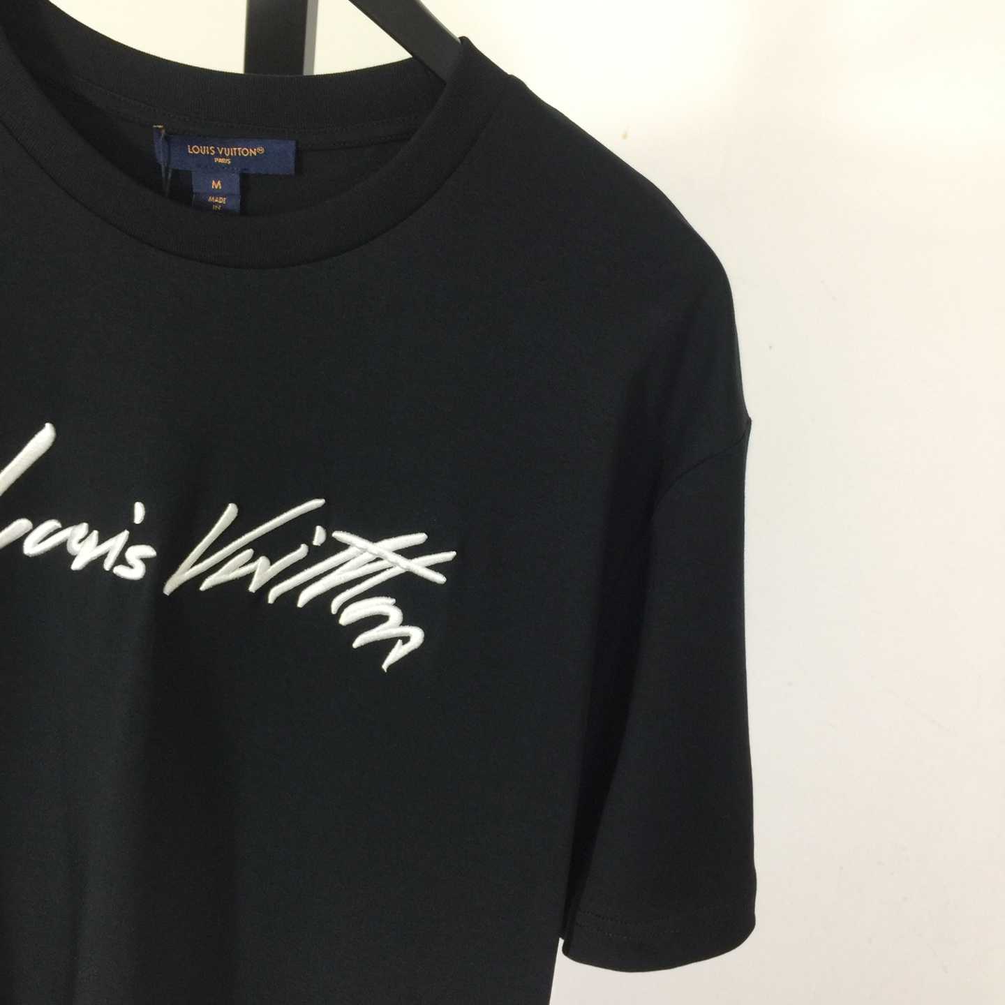 Louis Vuitton Cursive Signature T-Shirt - FashionPlug