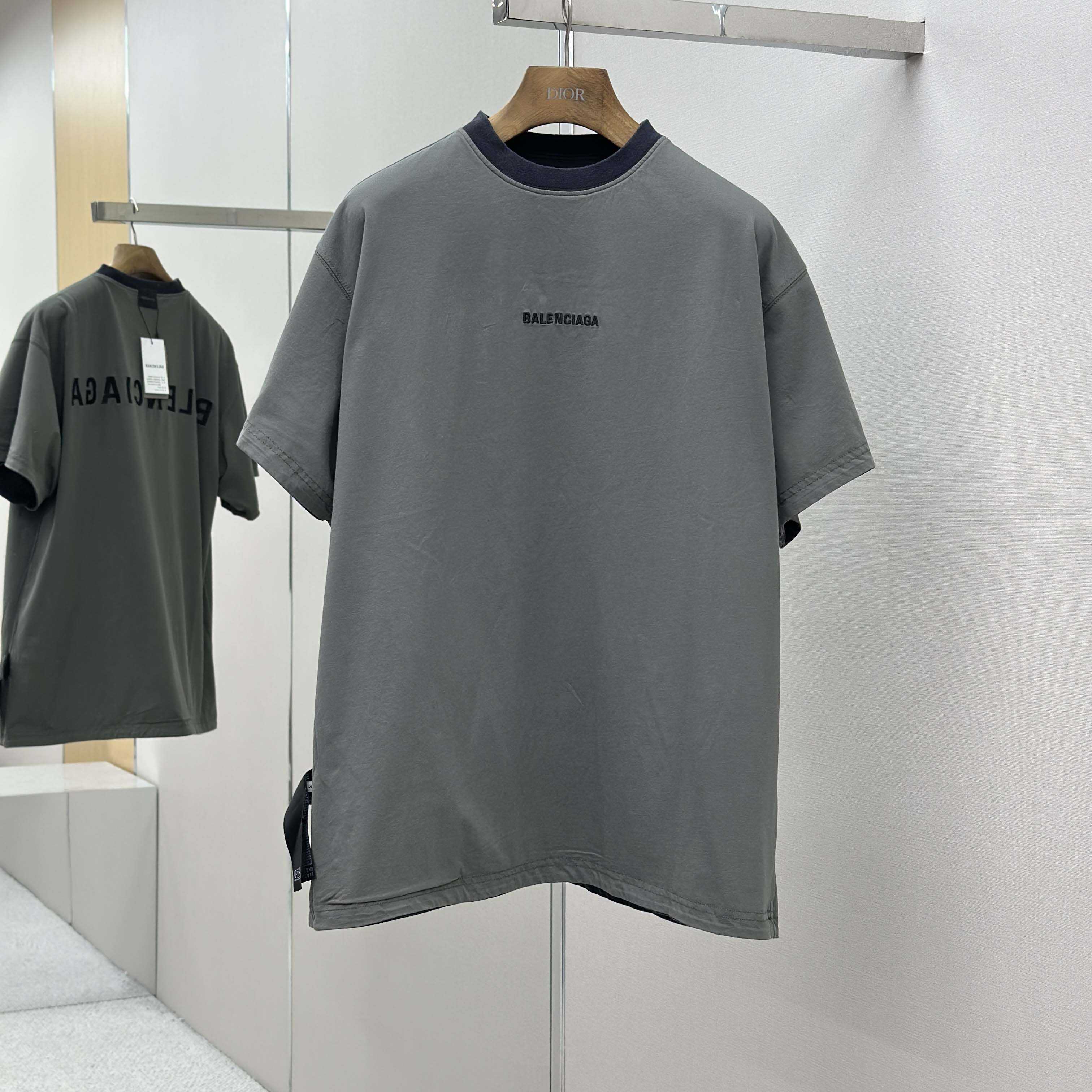 Balenciaga Back Reversible Oversized T-Shirt  - FashionPlug