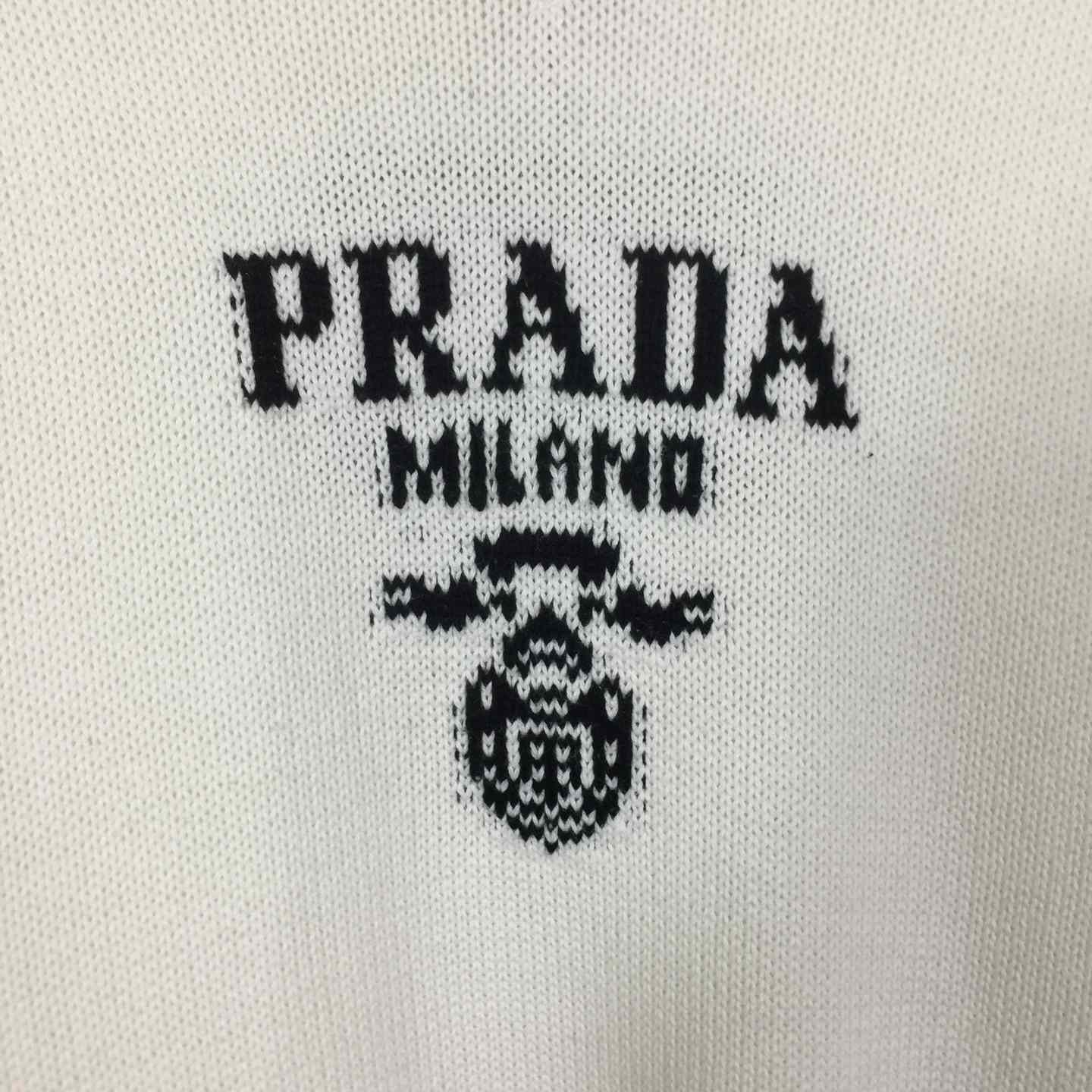 Prada Wool and cashmere crew-neck sweater - FashionPlug