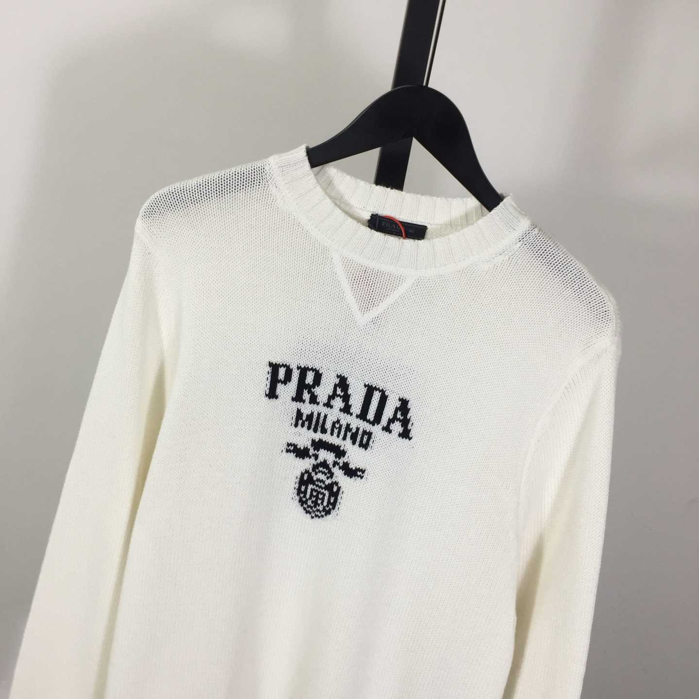 Prada Wool and cashmere crew-neck sweater - FashionPlug