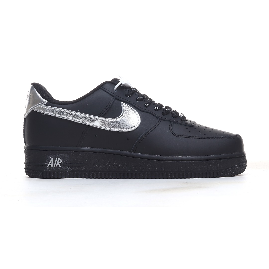 Nike Air Force 1 '07 Low “Black Silver Swoosh” FV5951-001 - FashionPlug