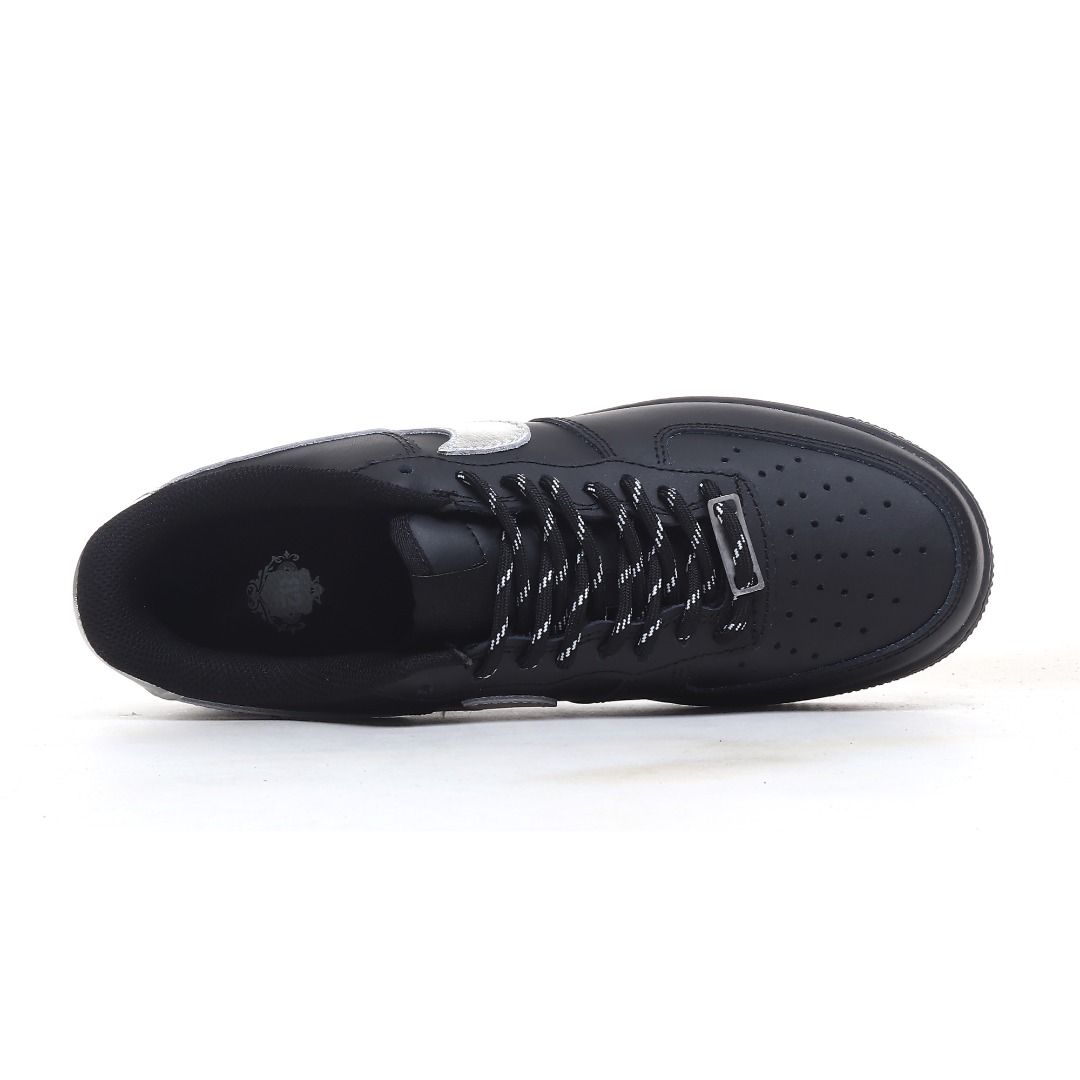 Nike Air Force 1 '07 Low “Black Silver Swoosh” FV5951-001 - FashionPlug