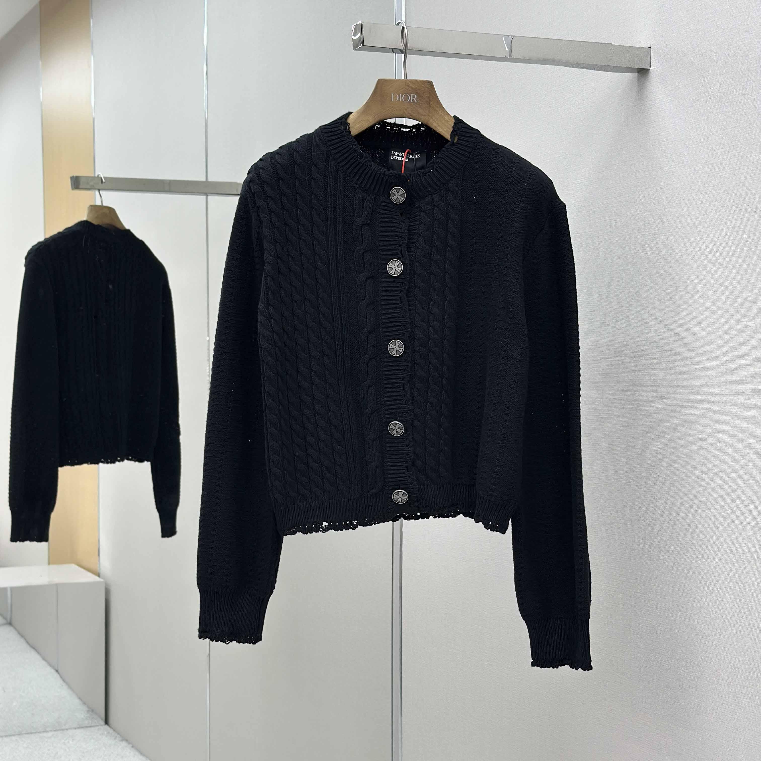 Enfants Riches Déprimés Cropped Cardigan - FashionPlug