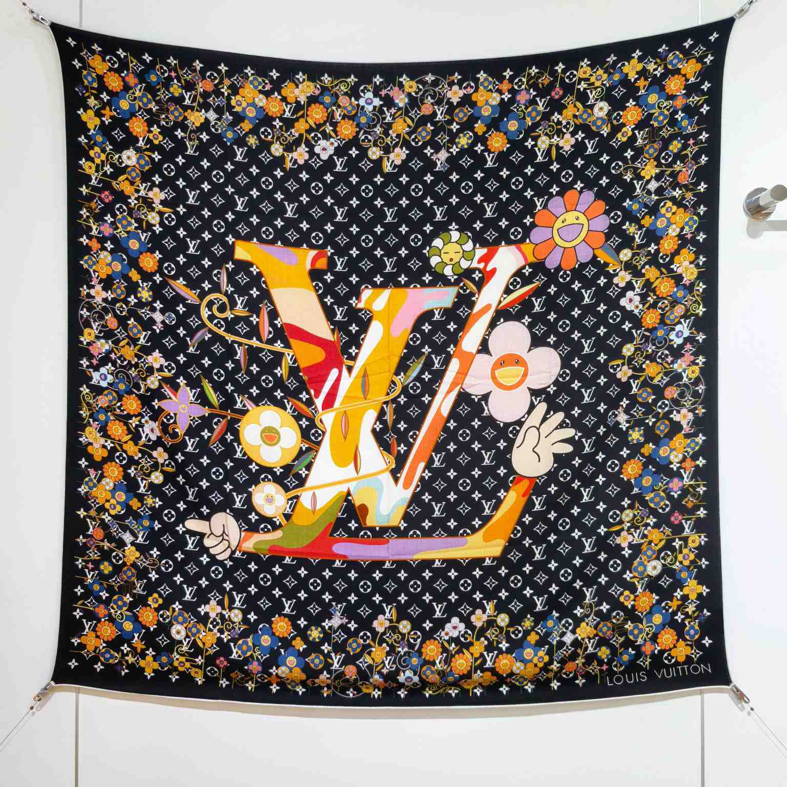 Louis Vuitton LV x TM Monogram Superflat Shawl    - FashionPlug