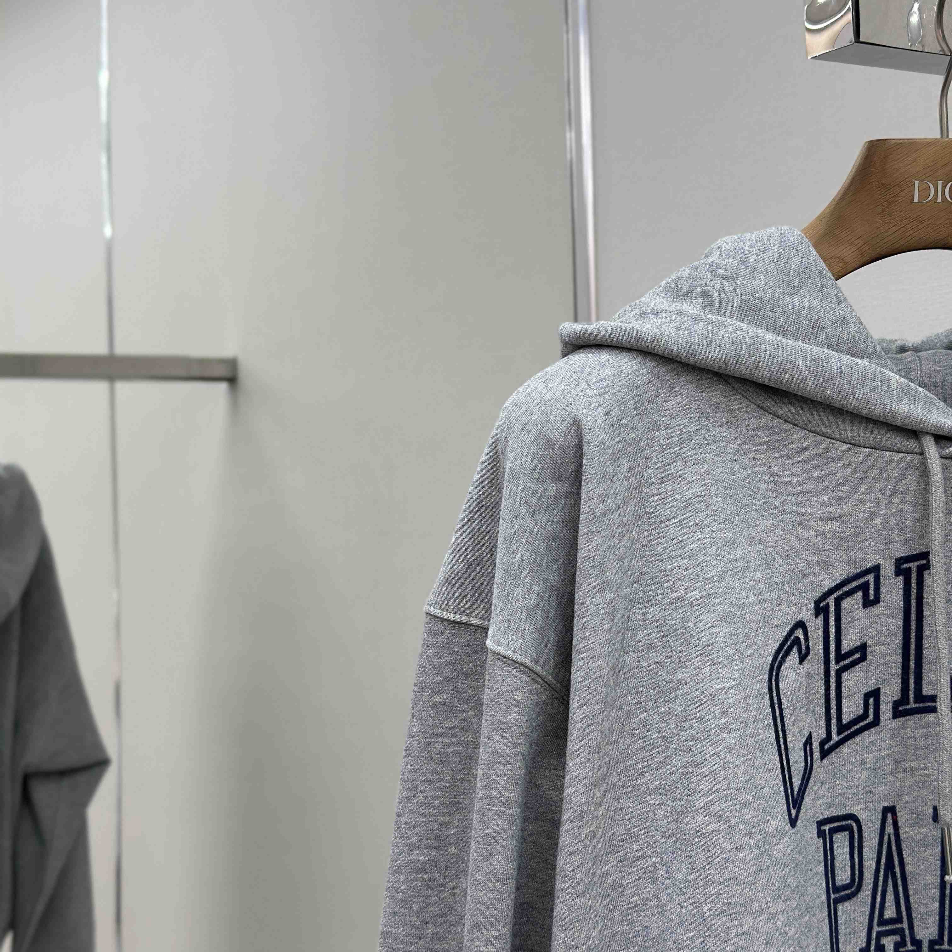 Celine Loose Hoodie In Cotton Fleece - FashionPlug