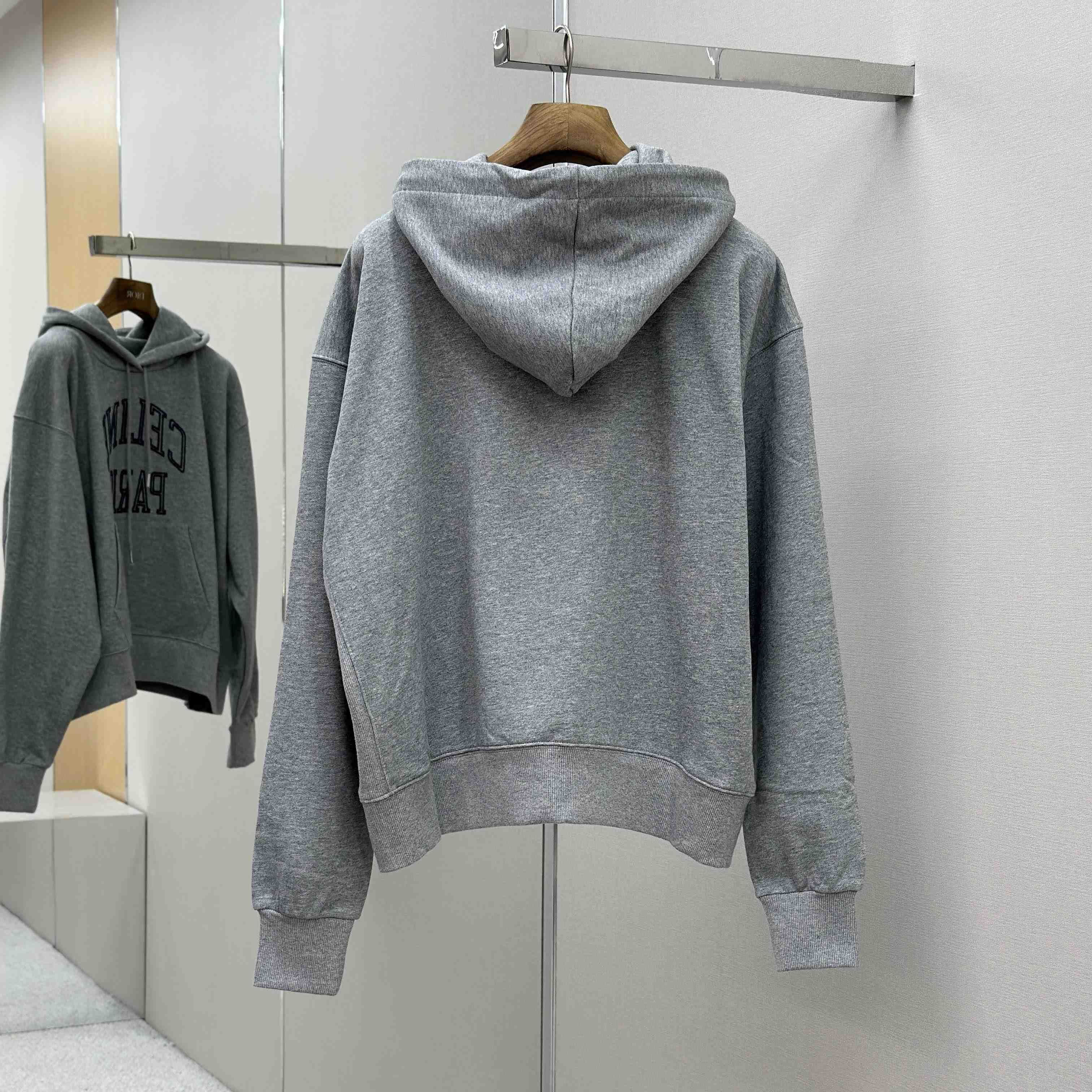 Celine Loose Hoodie In Cotton Fleece - FashionPlug