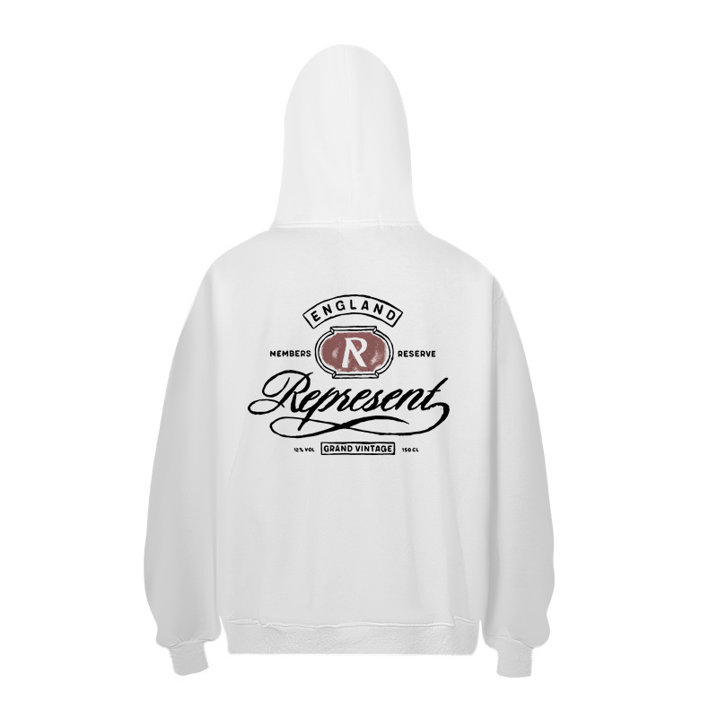 Represent Grand Vintage Hand Drawn Hoodie - FashionPlug