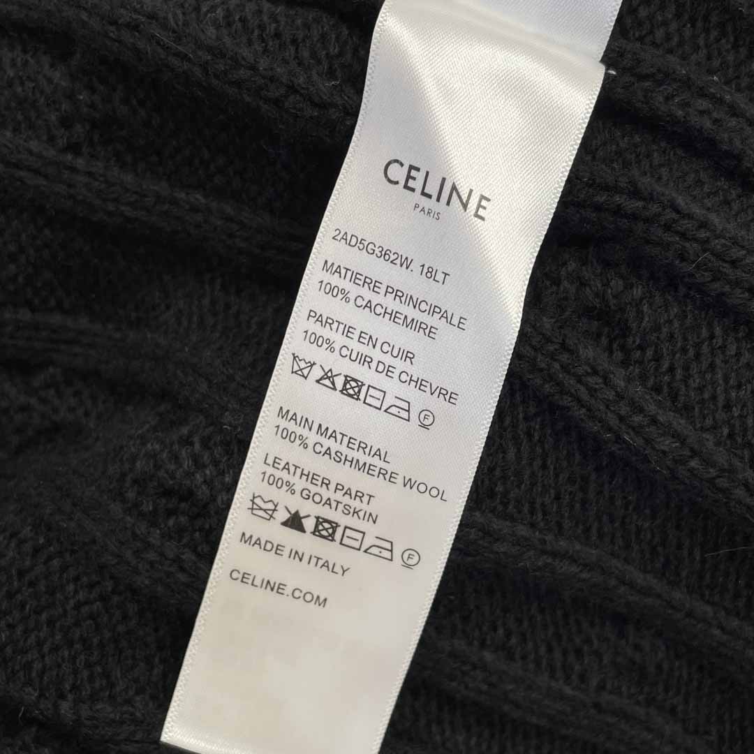 Celine Hooded Sweater In Monochromic Wool - FashionPlug