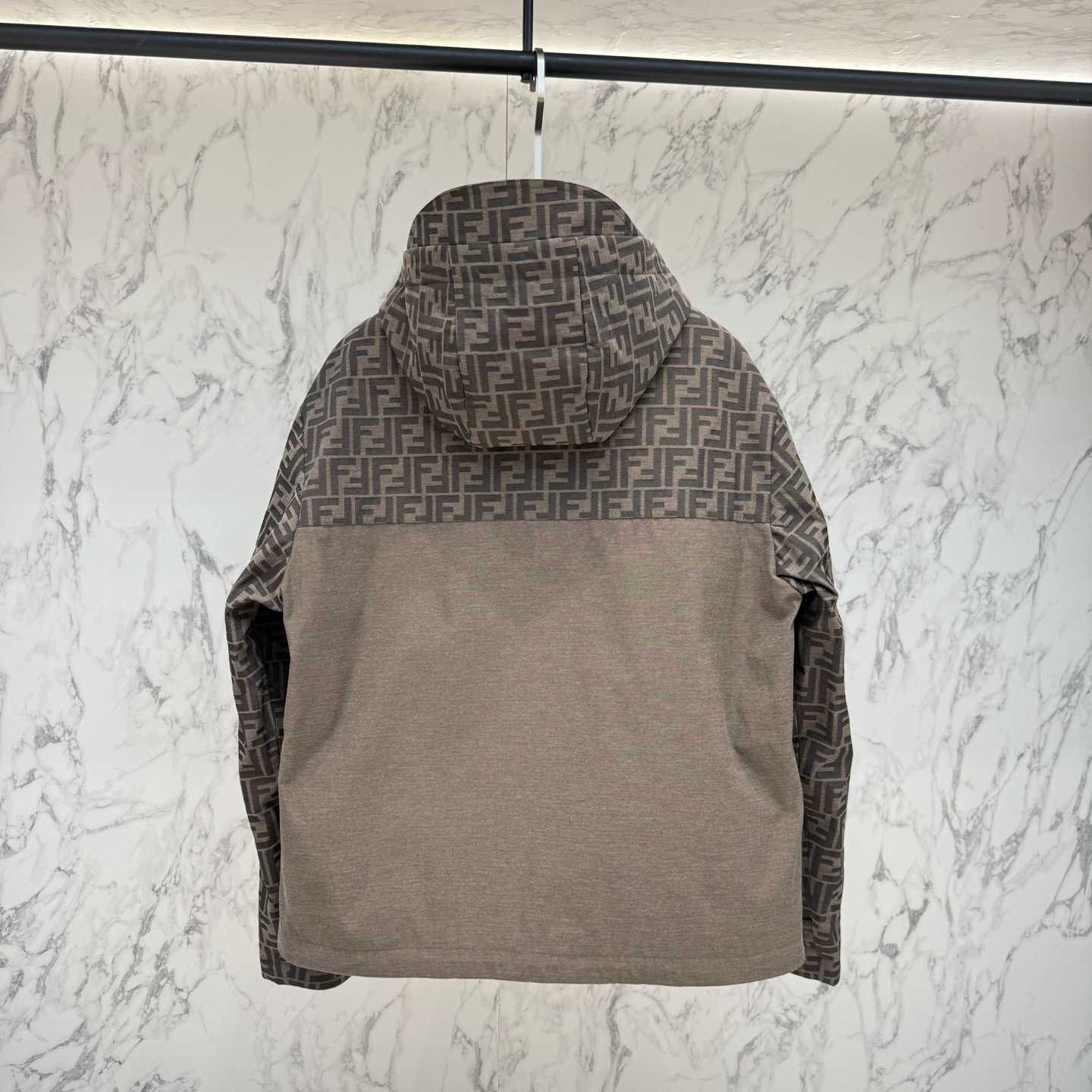 Fendi 'FF Denim Tech' Padded Jacket - FashionPlug