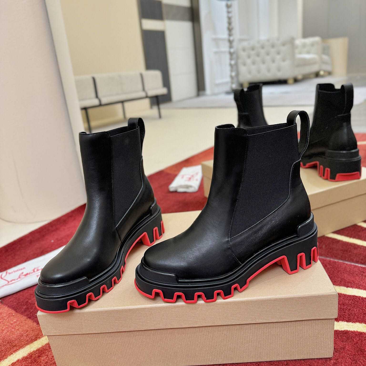 Christian Louboutin Marchacroche Dune Boots  - FashionPlug