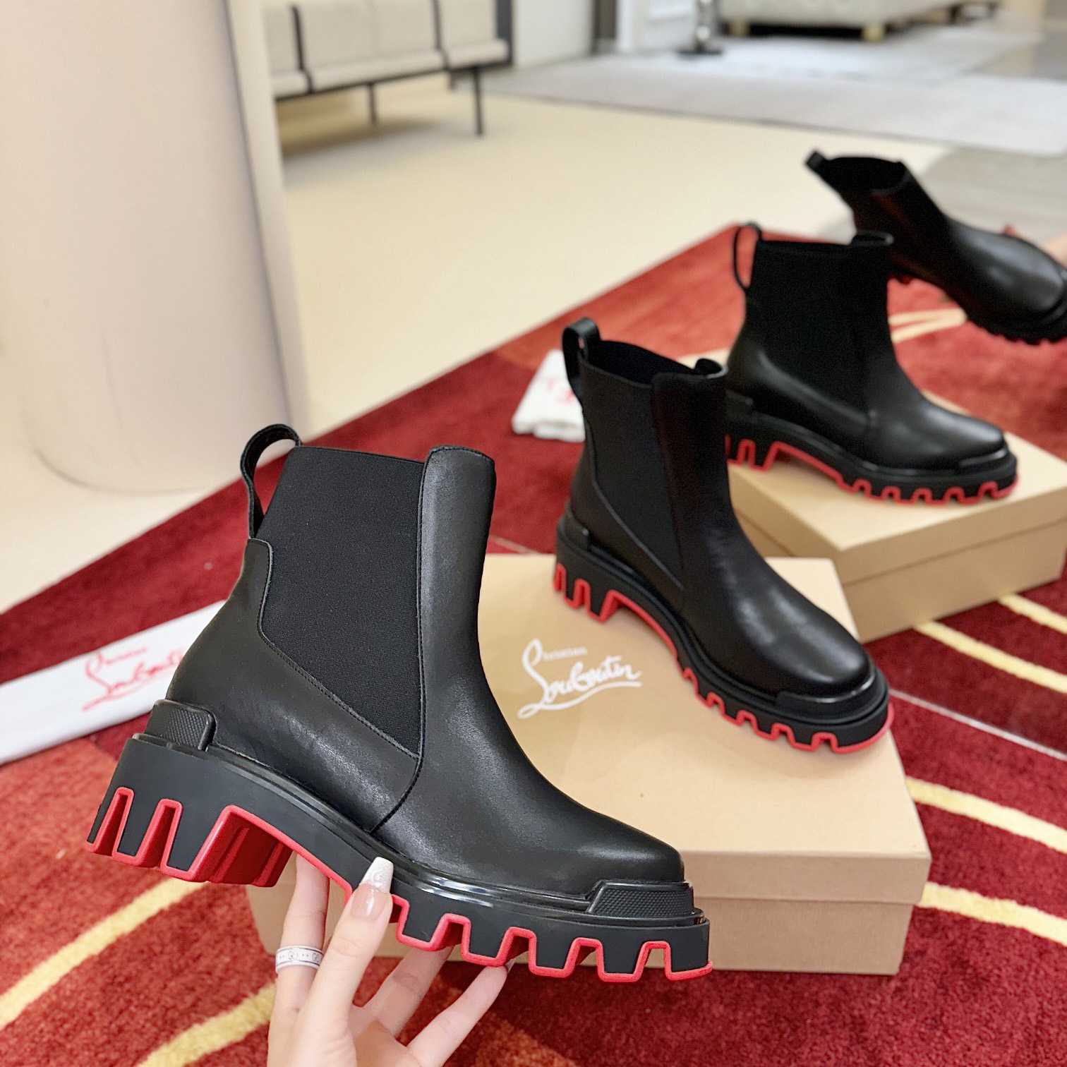 Christian Louboutin Marchacroche Dune Boots  - FashionPlug