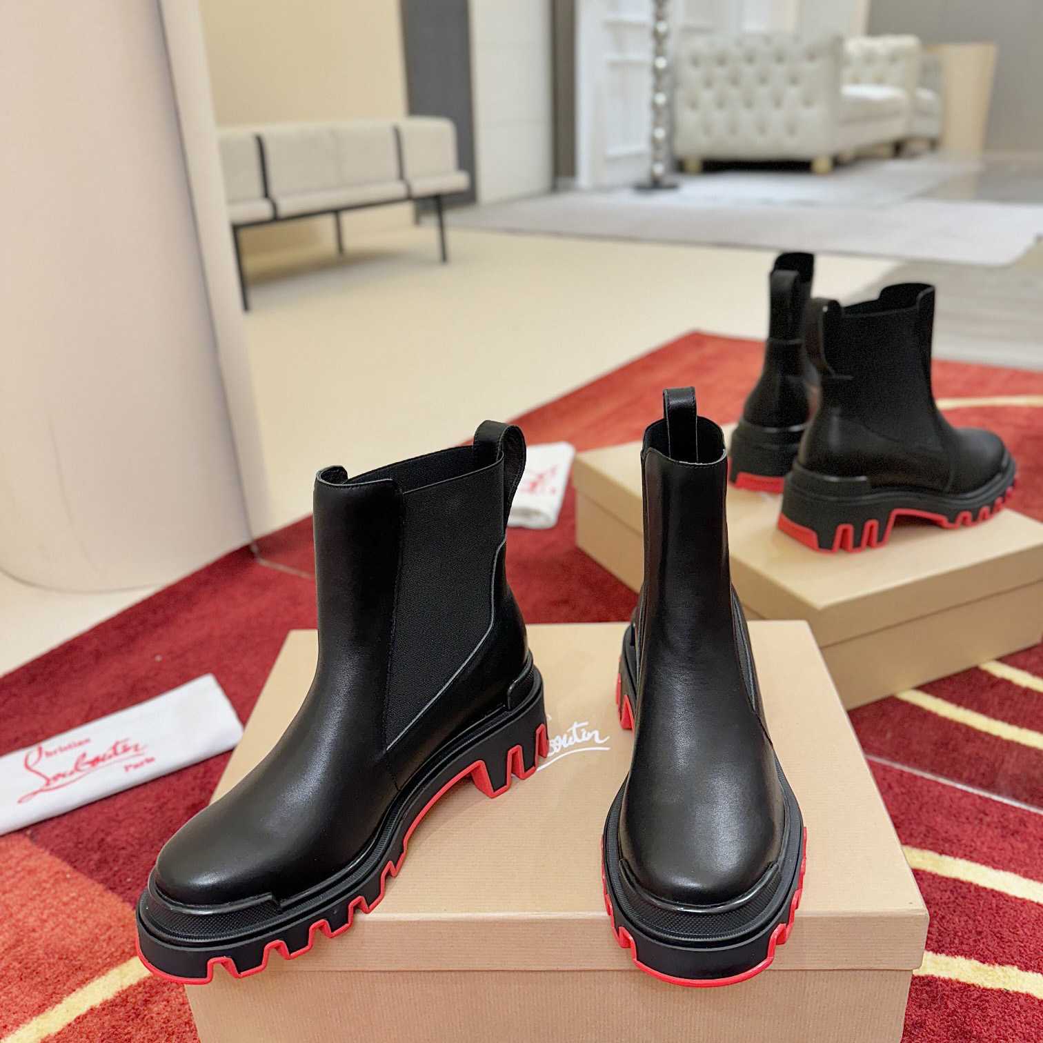 Christian Louboutin Marchacroche Dune Boots  - FashionPlug