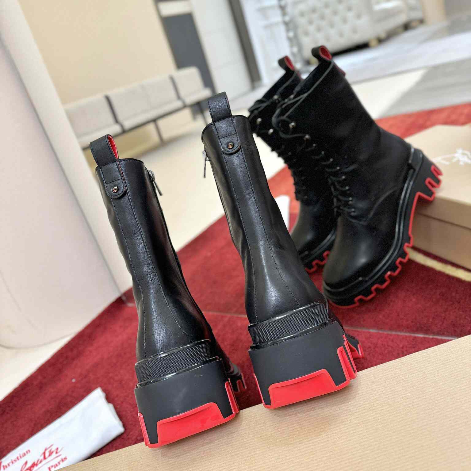 Christian Louboutin Dune Trott Alta Low Boots - FashionPlug