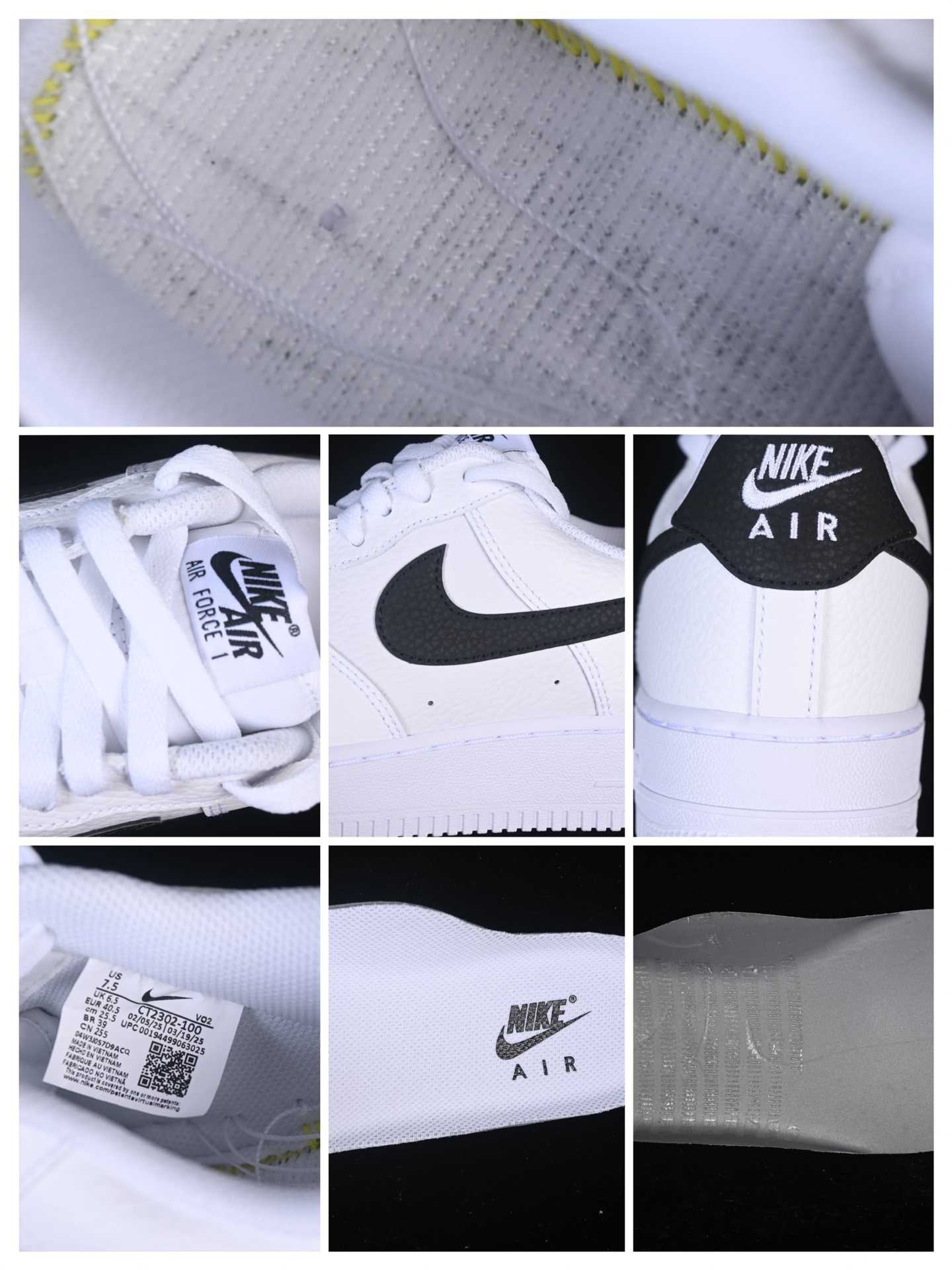 Nike Air Force 1 ’07 Low “White Black Swoosh” CT2302-100 - FashionPlug