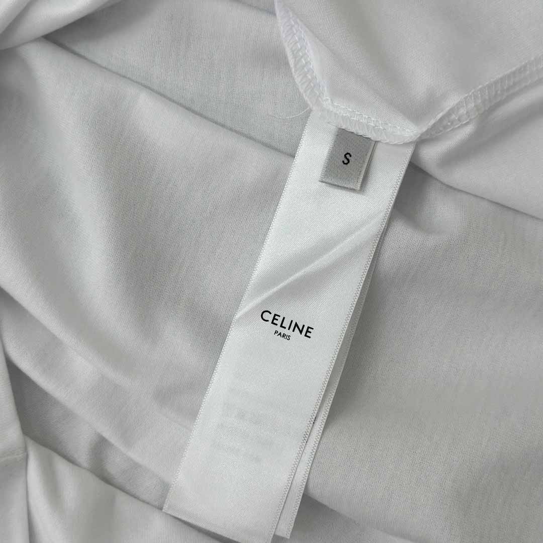 Celine Loose T-shirt In Cotton Jersey - FashionPlug
