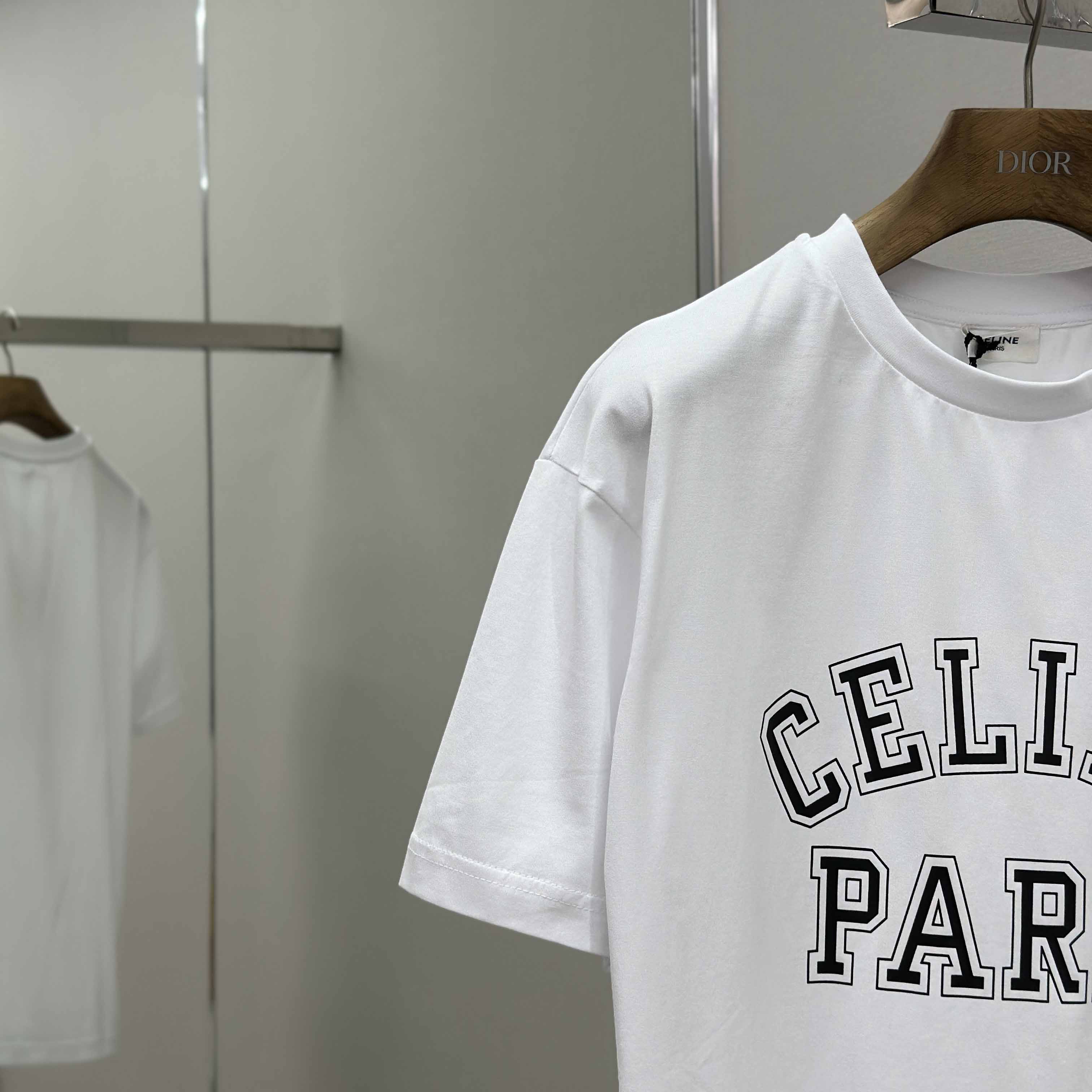 Celine Loose T-shirt In Cotton Jersey - FashionPlug