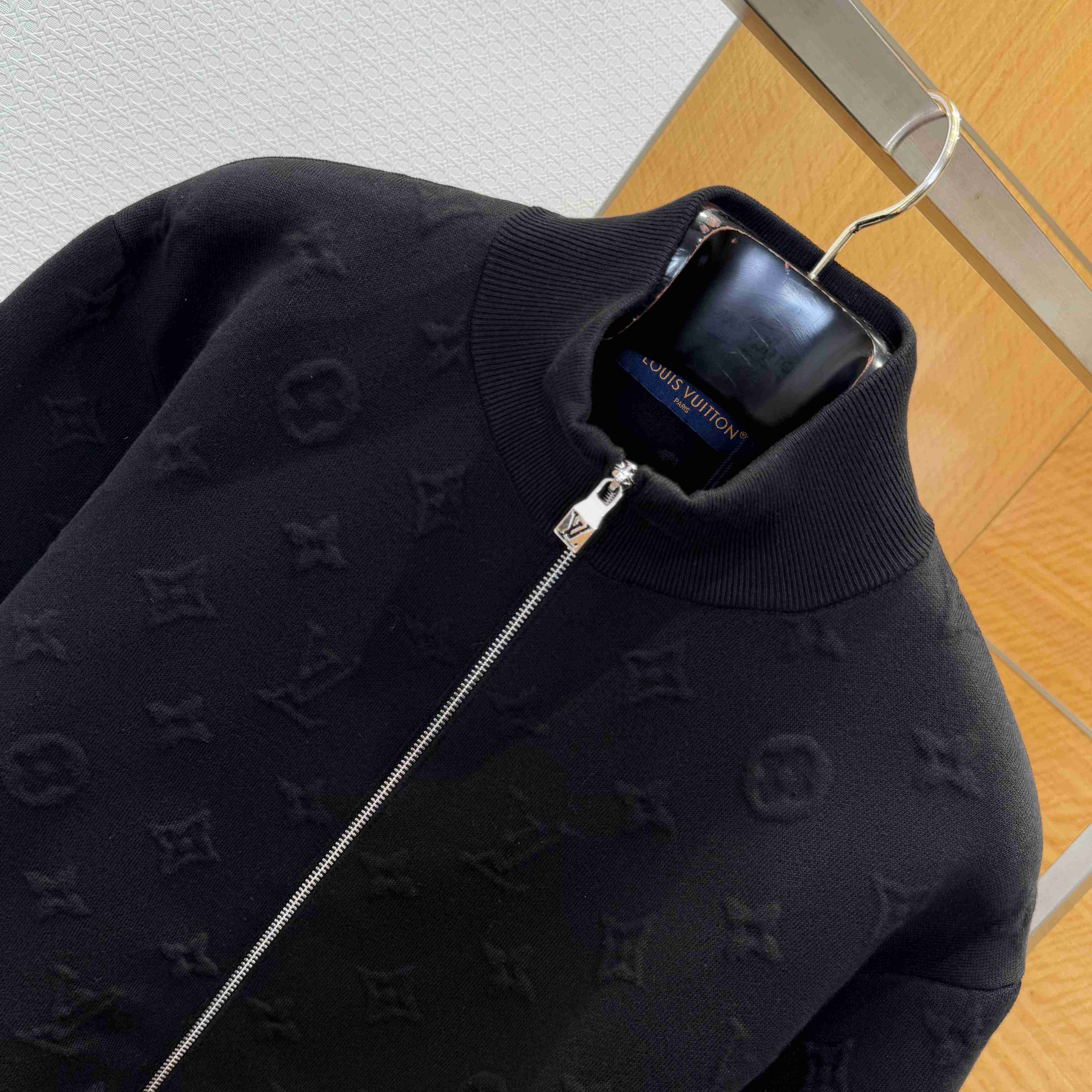 Louis Vuitton Embossed Monogram Jersey Tracksuit Top    - FashionPlug