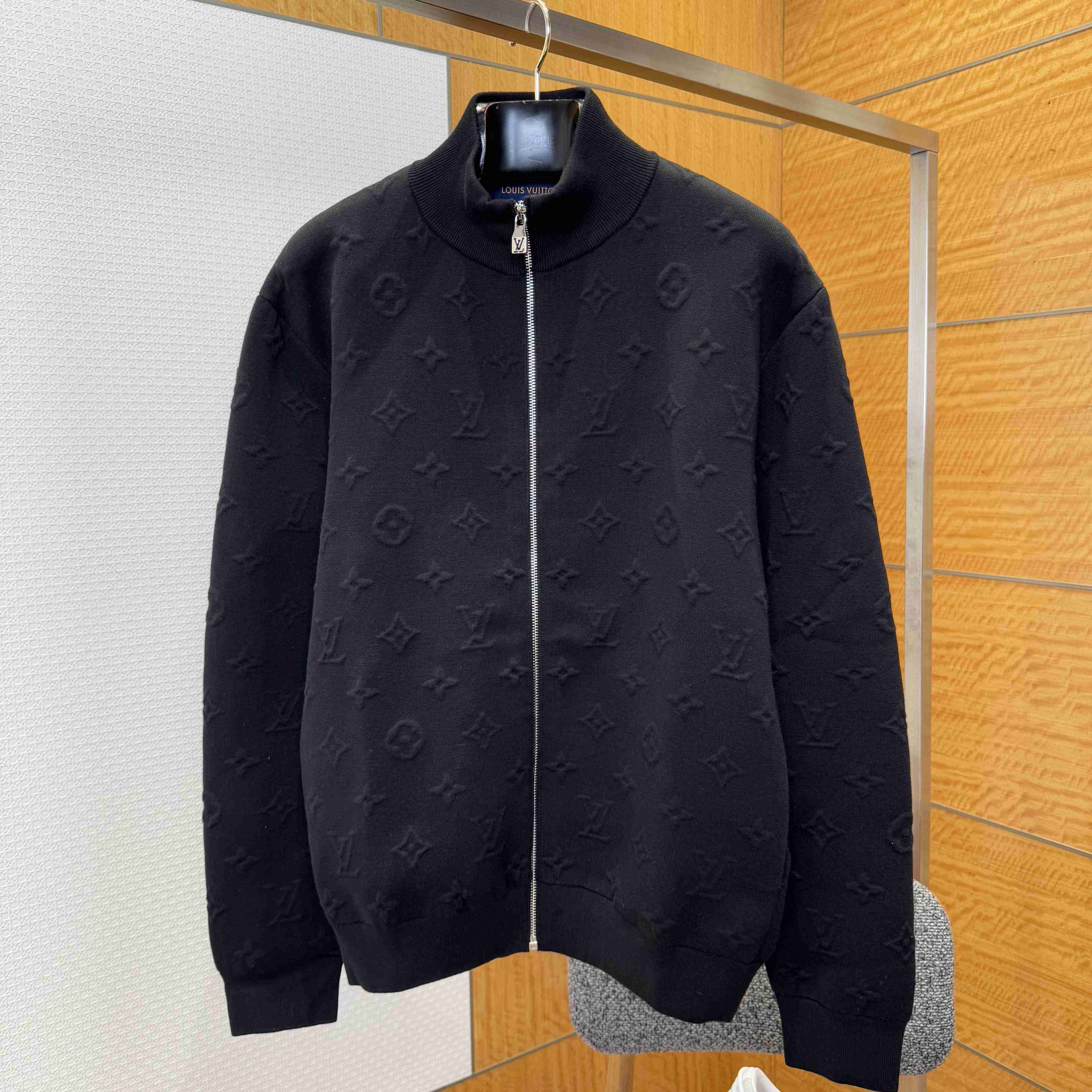 Louis Vuitton Embossed Monogram Jersey Tracksuit Top    - FashionPlug