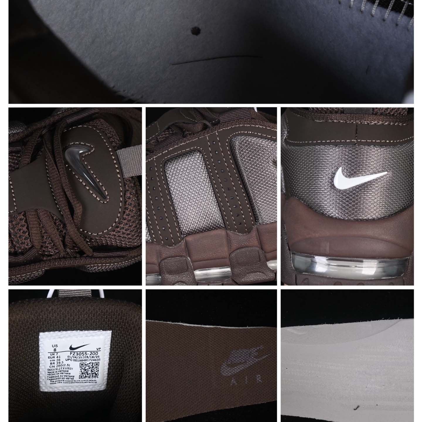 Nike Air More Uptempo “Wheat Brown” Pippen Retro High-Top Basketball Shoes FZ3055-200 - FashionPlug