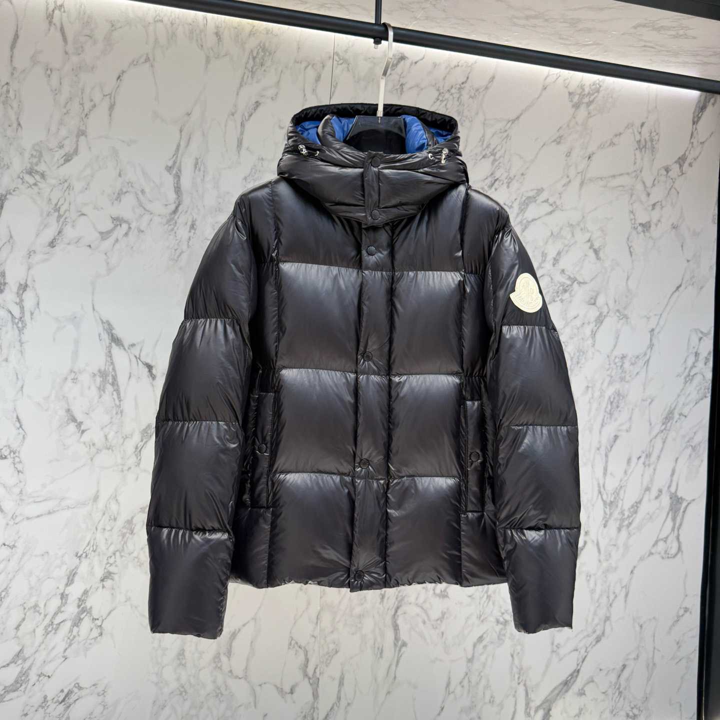 Moncler Parana Hooded Short Down Jacket   - FashionPlug