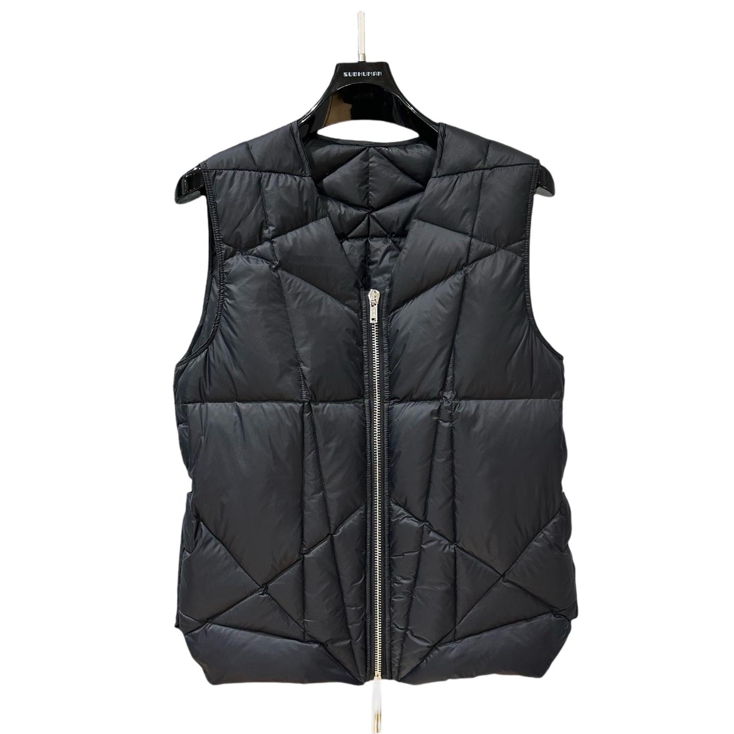 Rick Owens Quilted Down Puffer Vest - FashionPlug