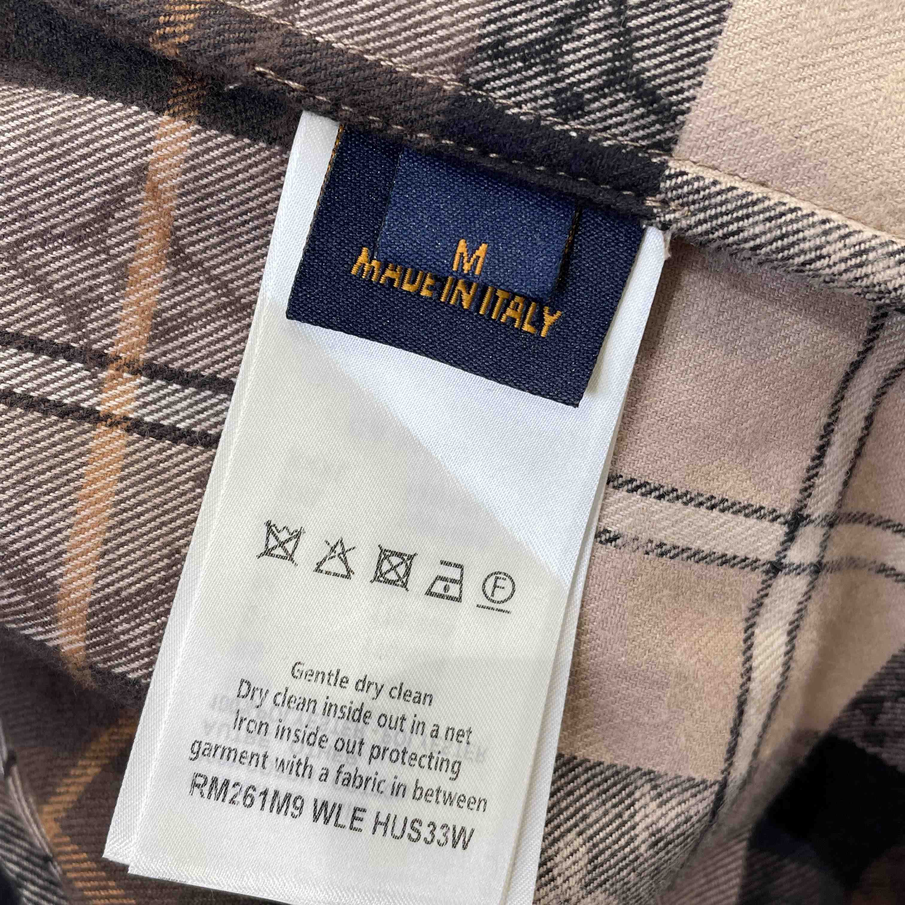 Louis Vuitton Monogram Flannel Long-Sleeved Polo Shirt   1AIKAJ - FashionPlug