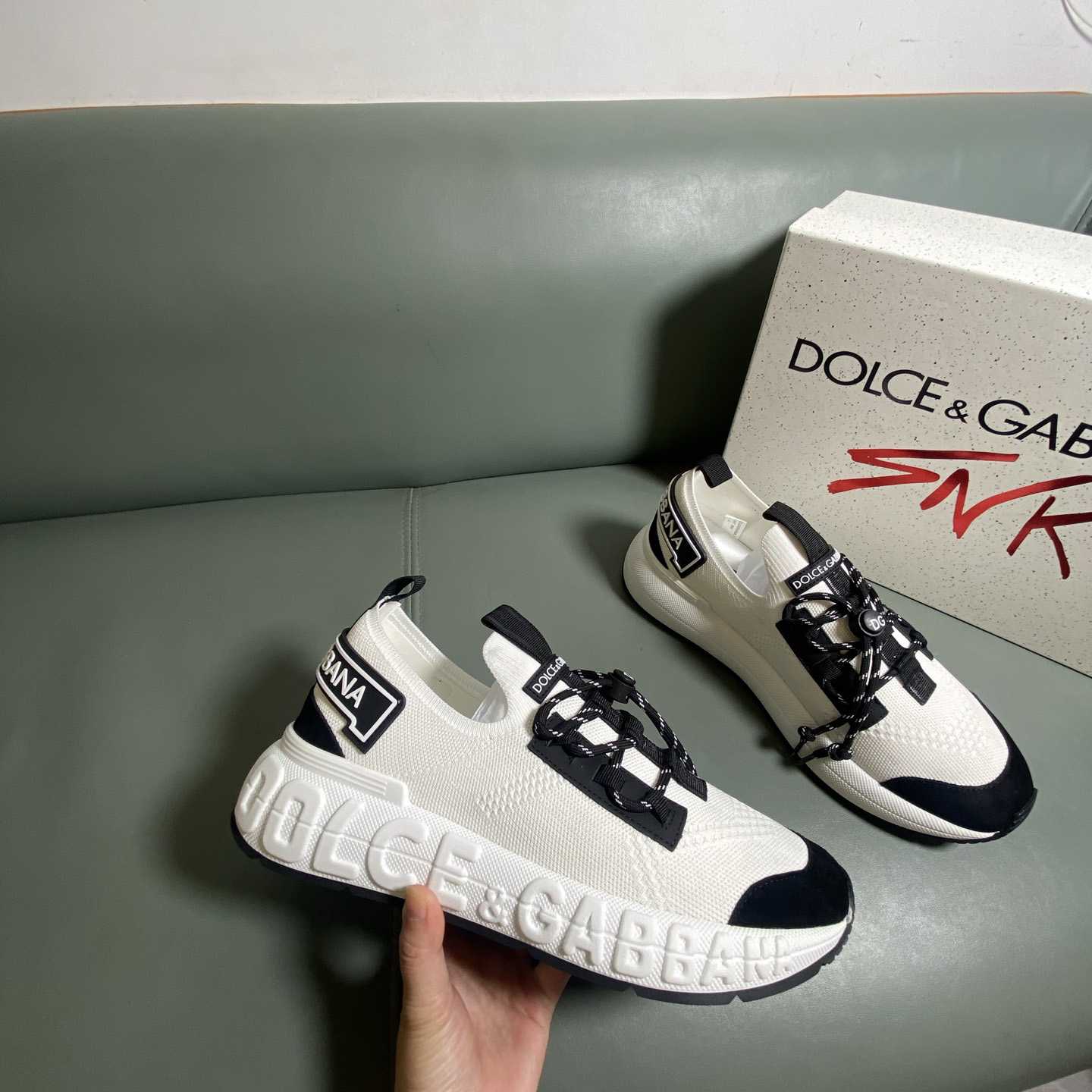 Dolce & Gabbana Lace-up Sneakers - FashionPlug