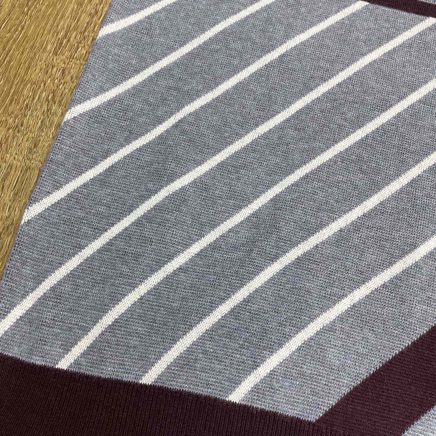 Casablanca Merino Diagonal Tennis Polo   Z6025 - FashionPlug