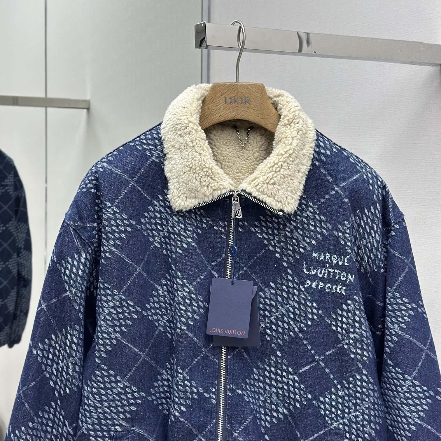 Louis Vuitton Denim Fleece Blouson   1AGINP - FashionPlug