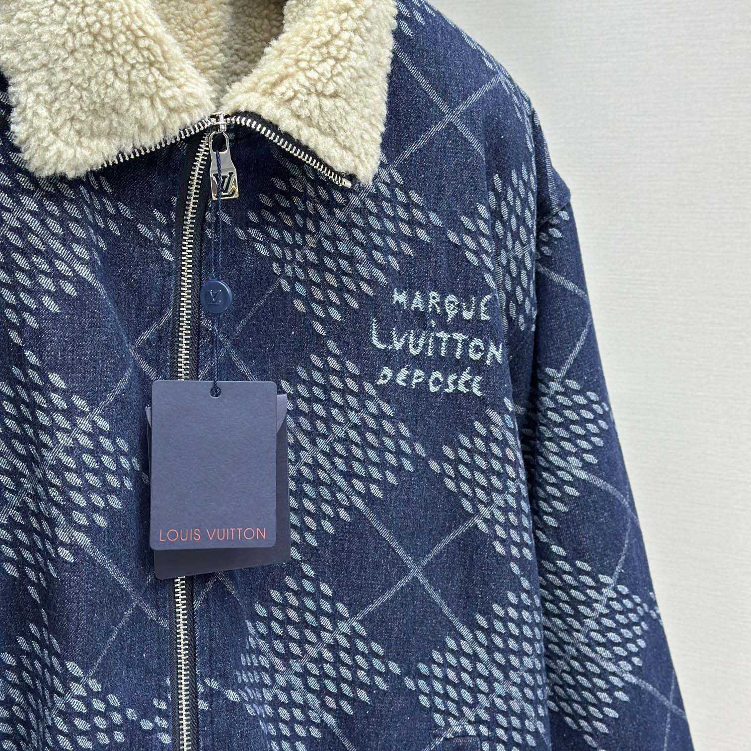 Louis Vuitton Denim Fleece Blouson   1AGINP - FashionPlug
