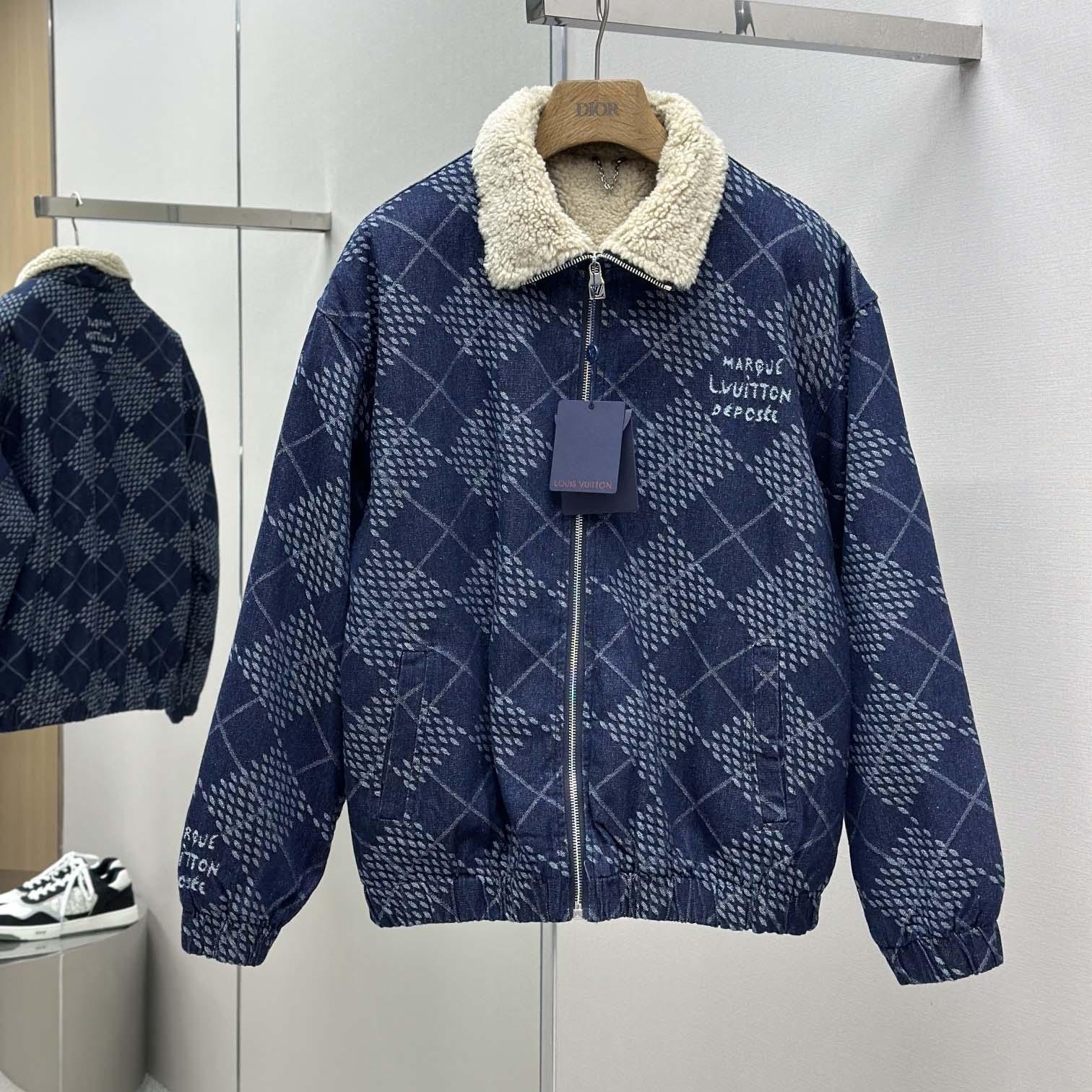 Louis Vuitton Denim Fleece Blouson   1AGINP - FashionPlug