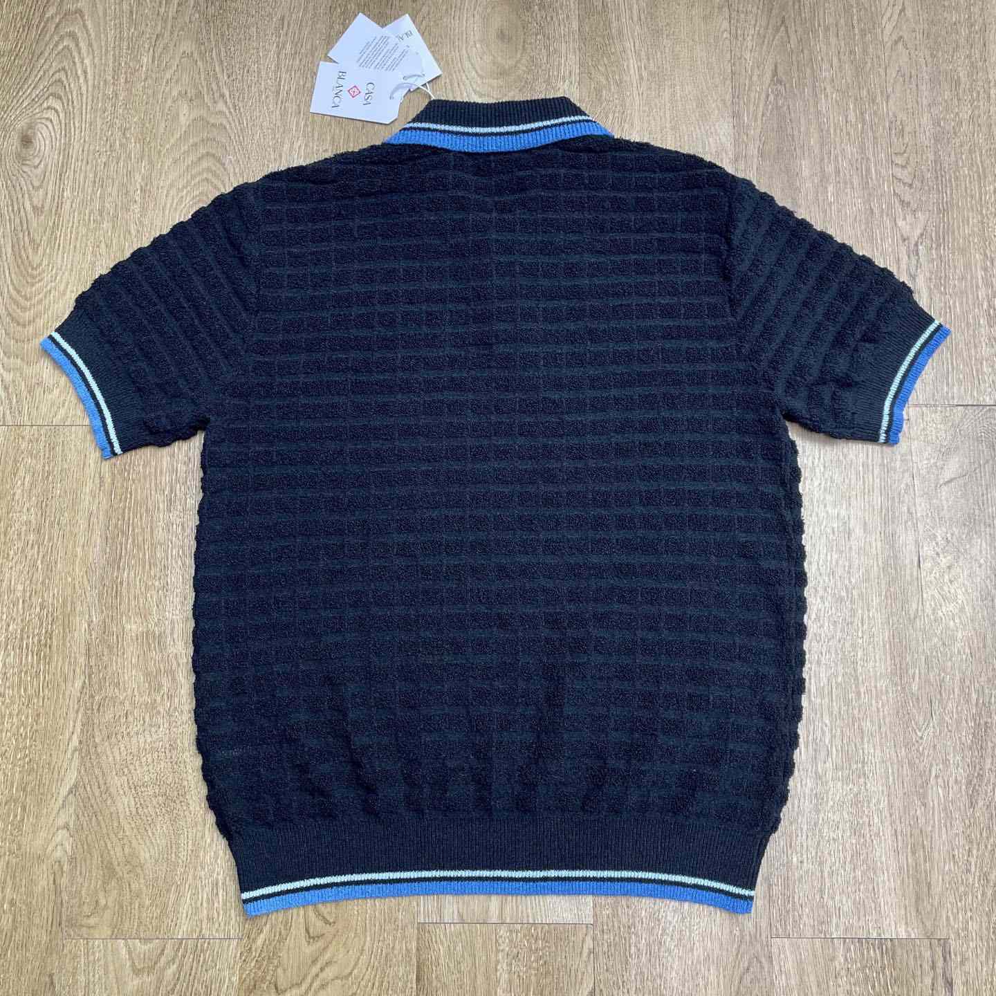 Casablanca Cotton Boucle Polo Shirt   Z6028 - FashionPlug