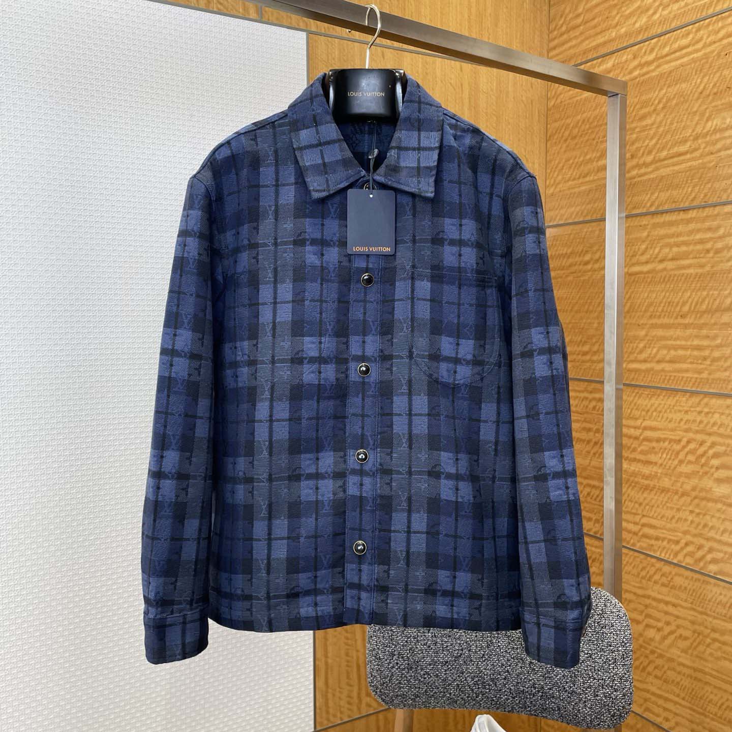 Louis Vuitton Monogram Tartan Denim Overshirt   1AIK94 - FashionPlug