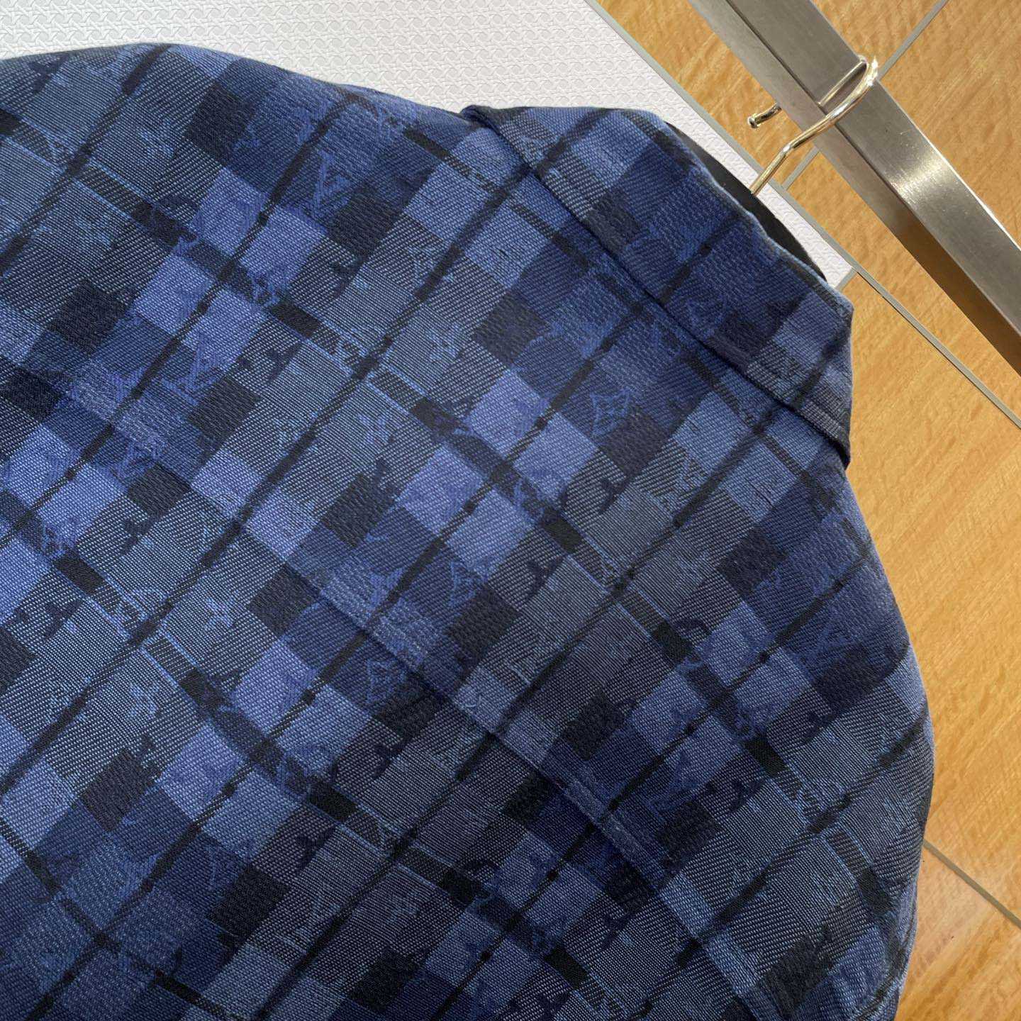 Louis Vuitton Monogram Tartan Denim Overshirt   1AIK94 - FashionPlug