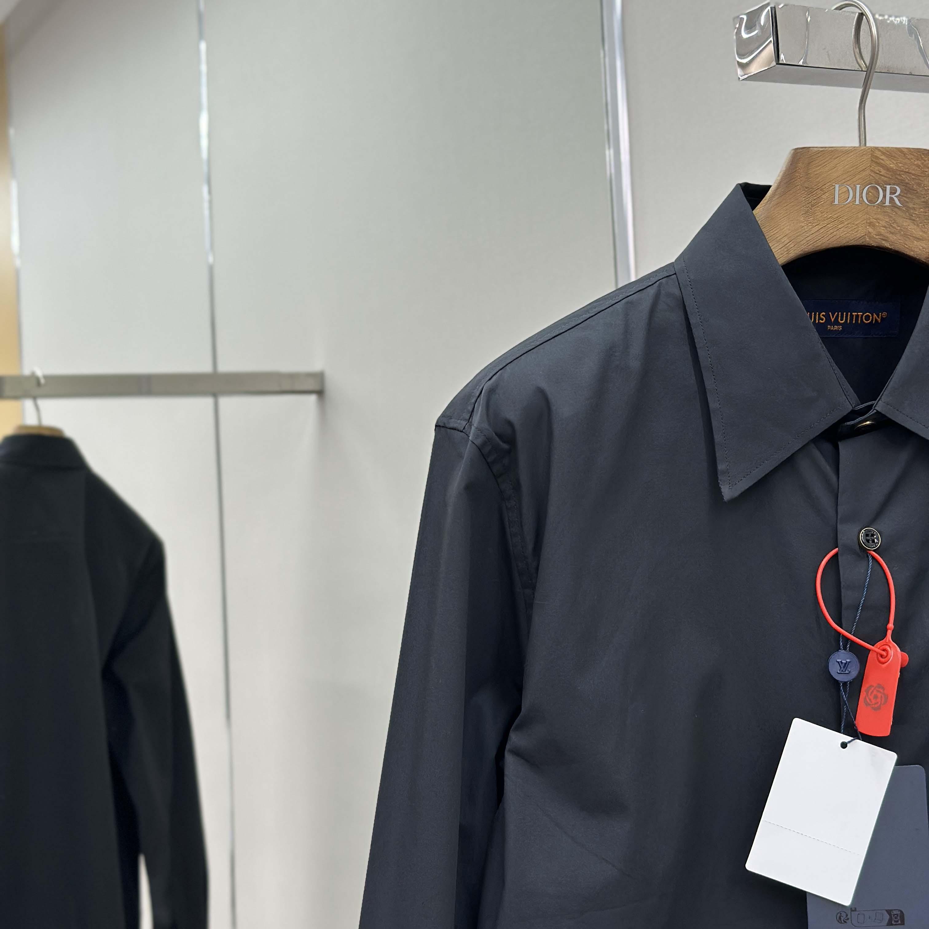 Louis Vuitton Embroidered Signature Long-Sleeved Shirt   1AIMIY - FashionPlug