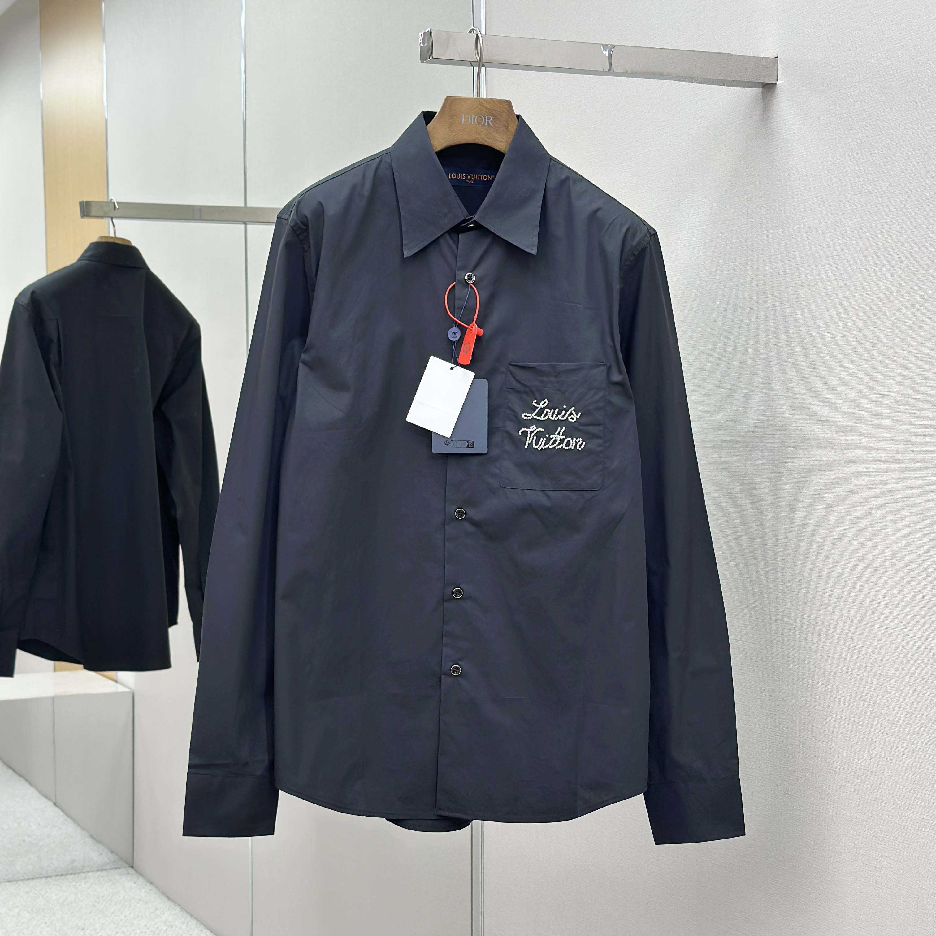 Louis Vuitton Embroidered Signature Long-Sleeved Shirt   1AIMIY - FashionPlug