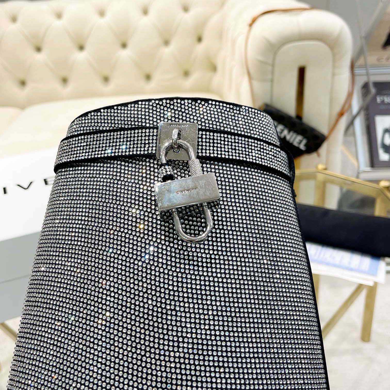 Givenchy Shark Lock Leather Knee-high Boots - FashionPlug