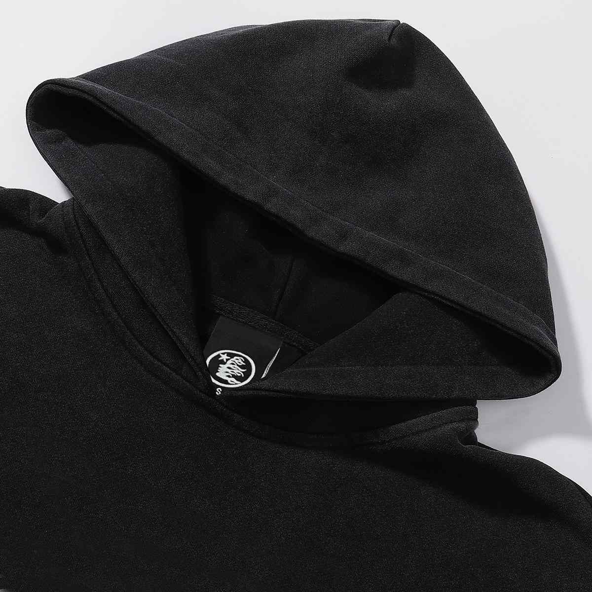 Hellstar Blazing Flame Washed Hoodie  - FashionPlug
