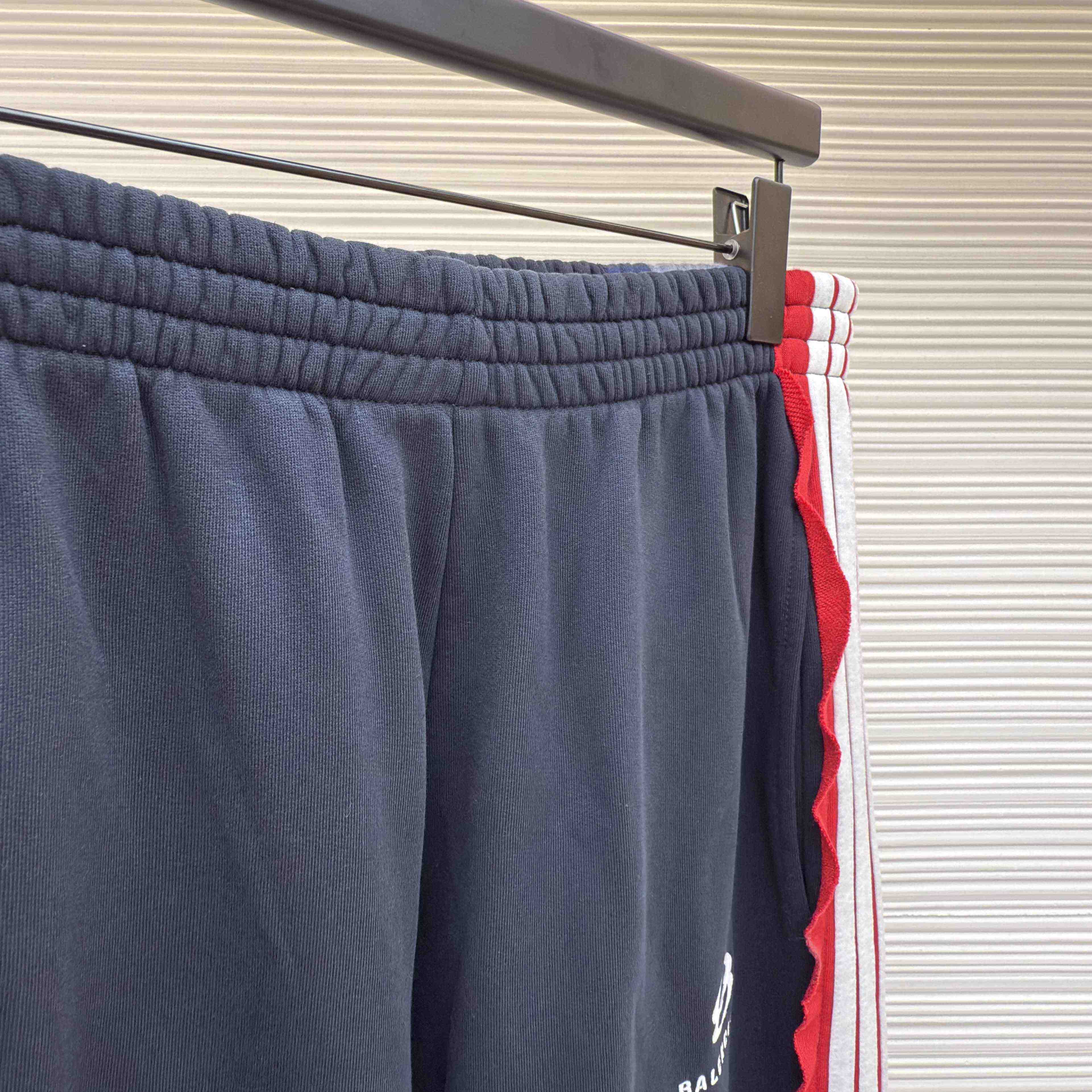 Balenciaga Cut-Up Oversized Sweatpants In Faded Black And White Dry Fleece - FashionPlug