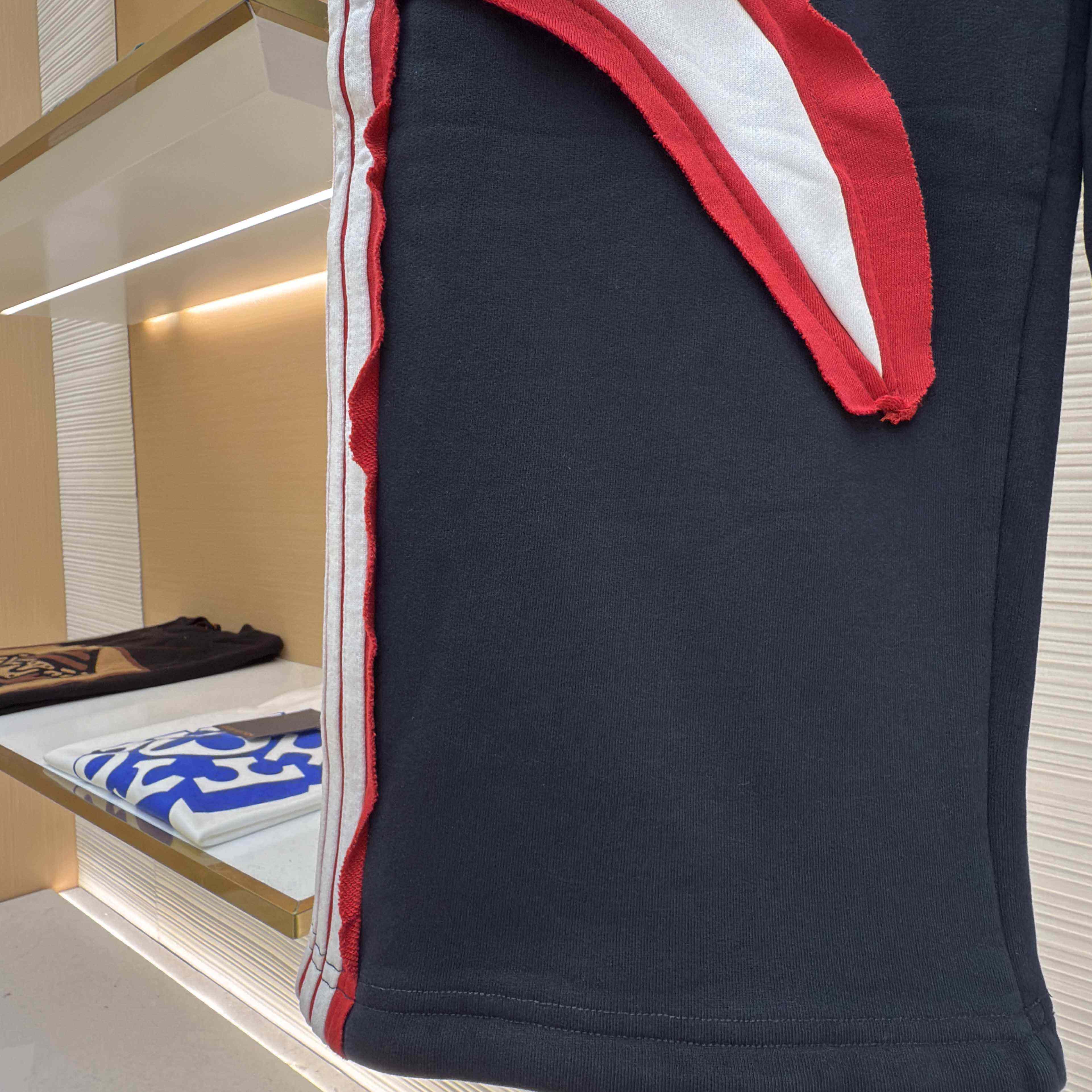 Balenciaga Cut-Up Oversized Sweatpants In Faded Black And White Dry Fleece - FashionPlug