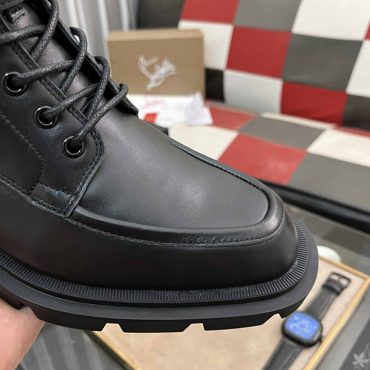 Christian Louboutin Our Flight Flat Derby Boot - FashionPlug