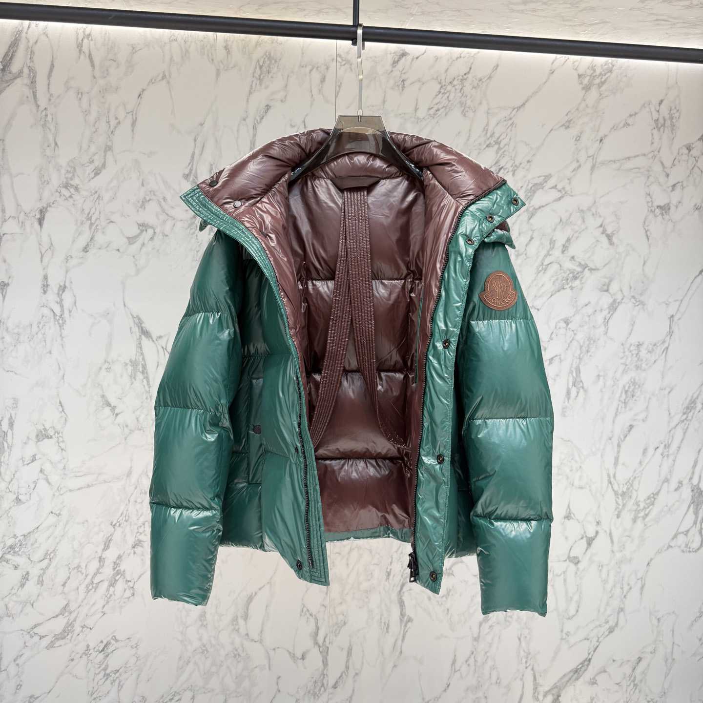 Moncler Parana Hooded Short Down Jacket   - FashionPlug