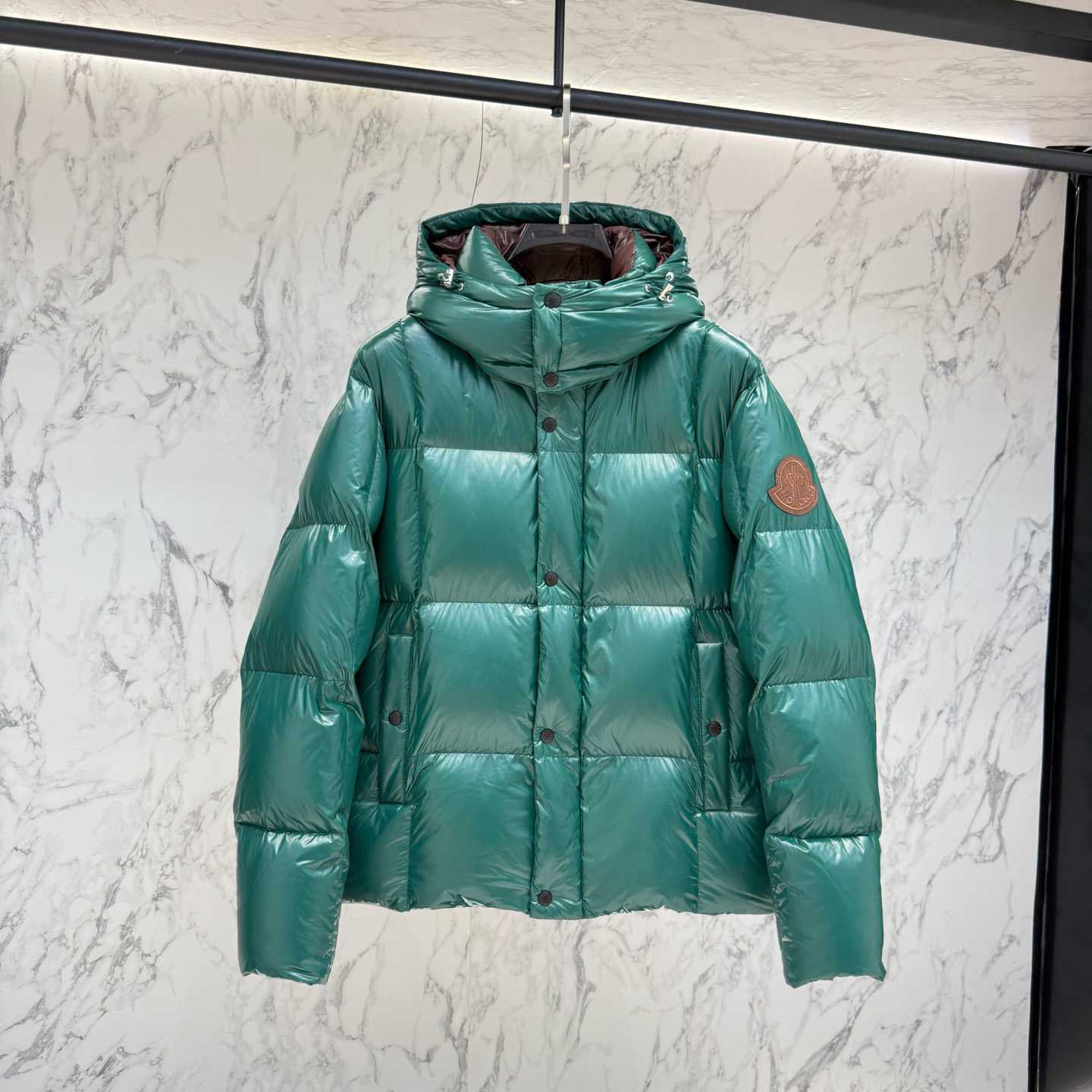 Moncler Parana Hooded Short Down Jacket   - FashionPlug