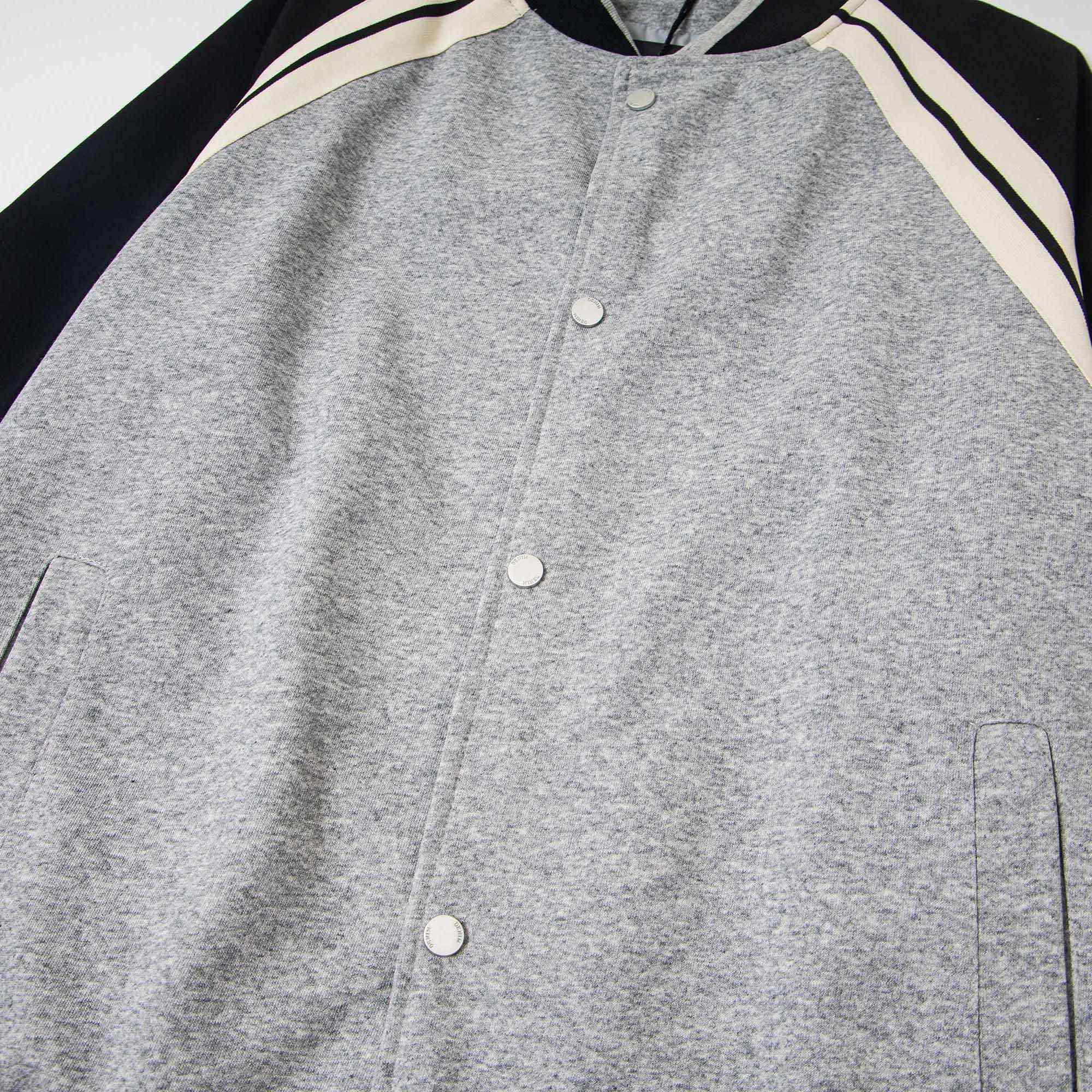 Palm Angels Curved Logo Track Varsity Jacket - FashionPlug